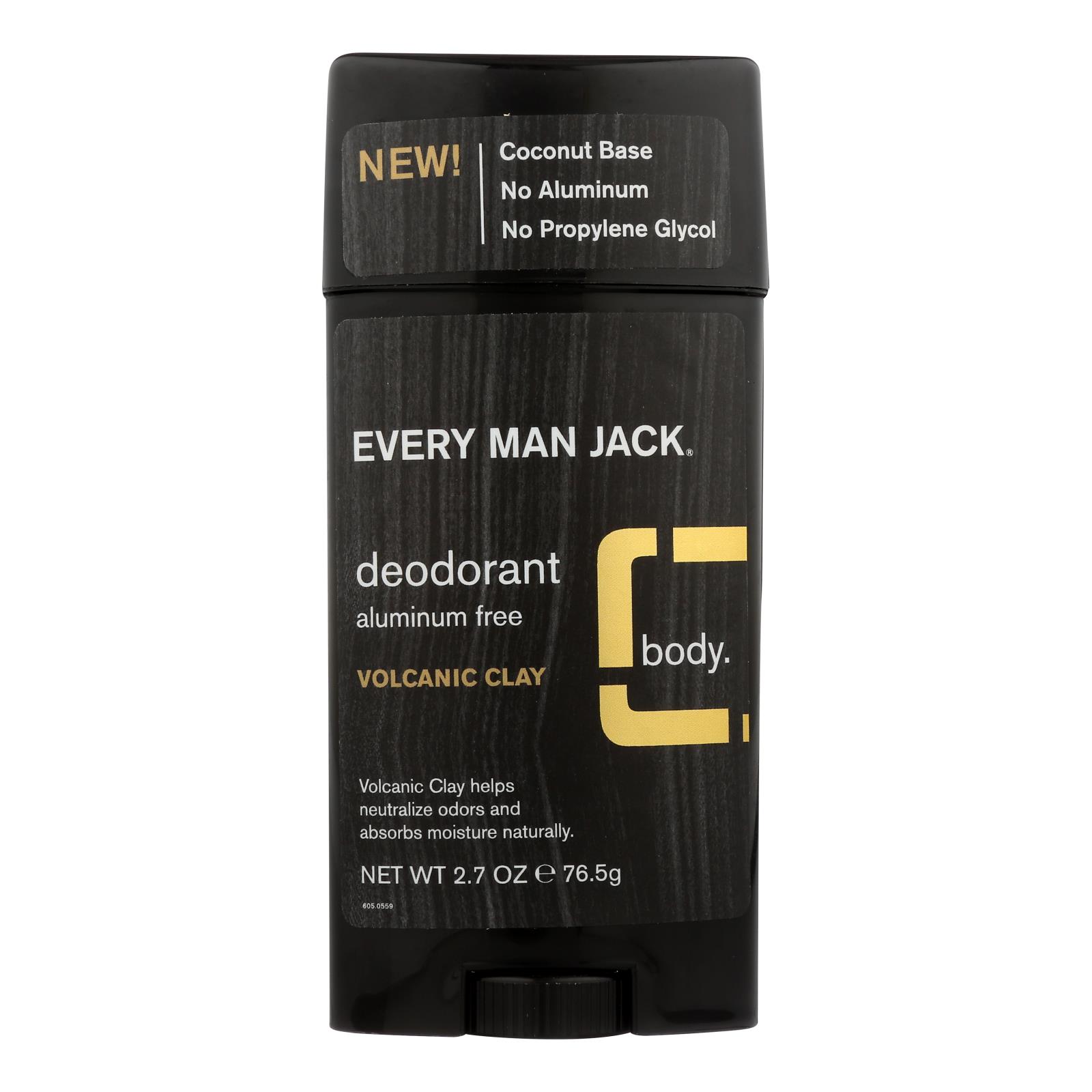 Every Man Jack - Deodorant Volcanic Clay - 1 Each - 2.7 OZ