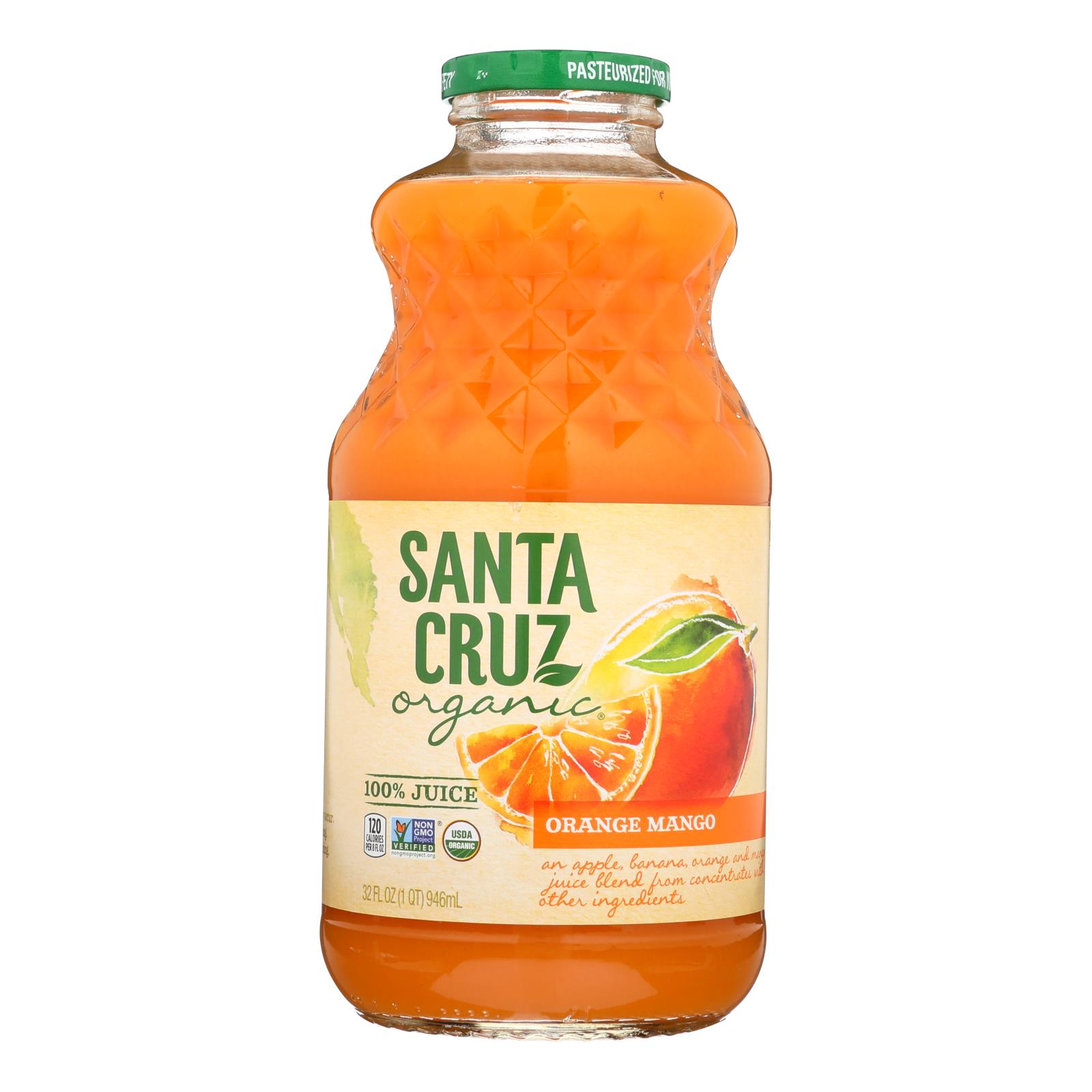 Santa Cruz Organic Orange Mango Juice - Case of 6 - 32 FZ