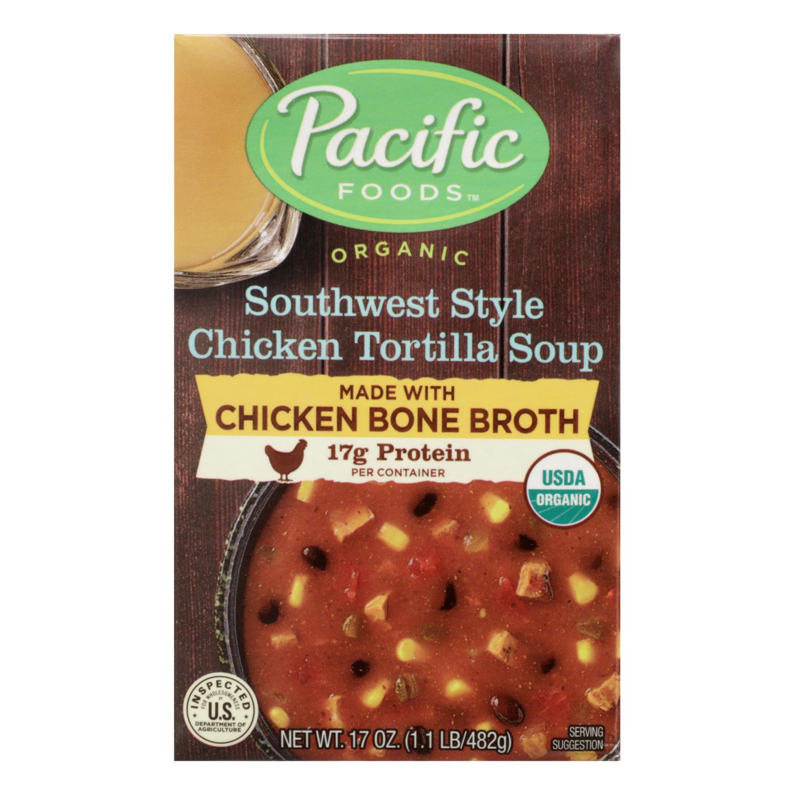Pacific Natural Foods - Soup Chicken Tortilla - 12개 묶음상품 - 17 OZ