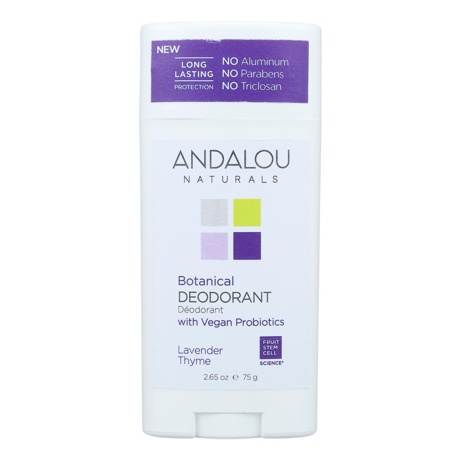 Andalou Naturals - Deodorant Vgn Pro Lavender Thyme - 1 Each - 2.65 OZ