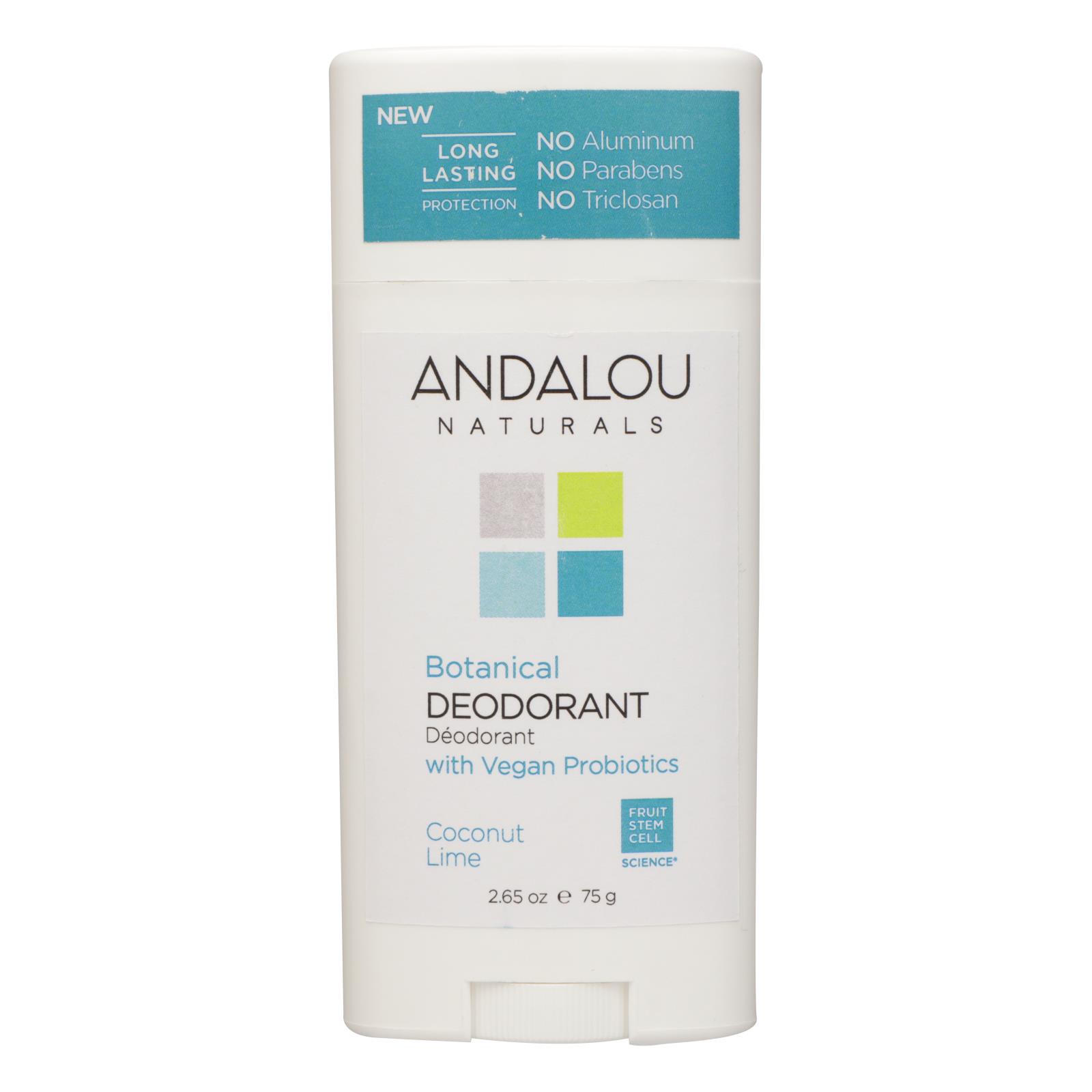 Andalou Naturals - Deodorant Vgn Pro Coconut Lime - 1 Each - 2.65 OZ