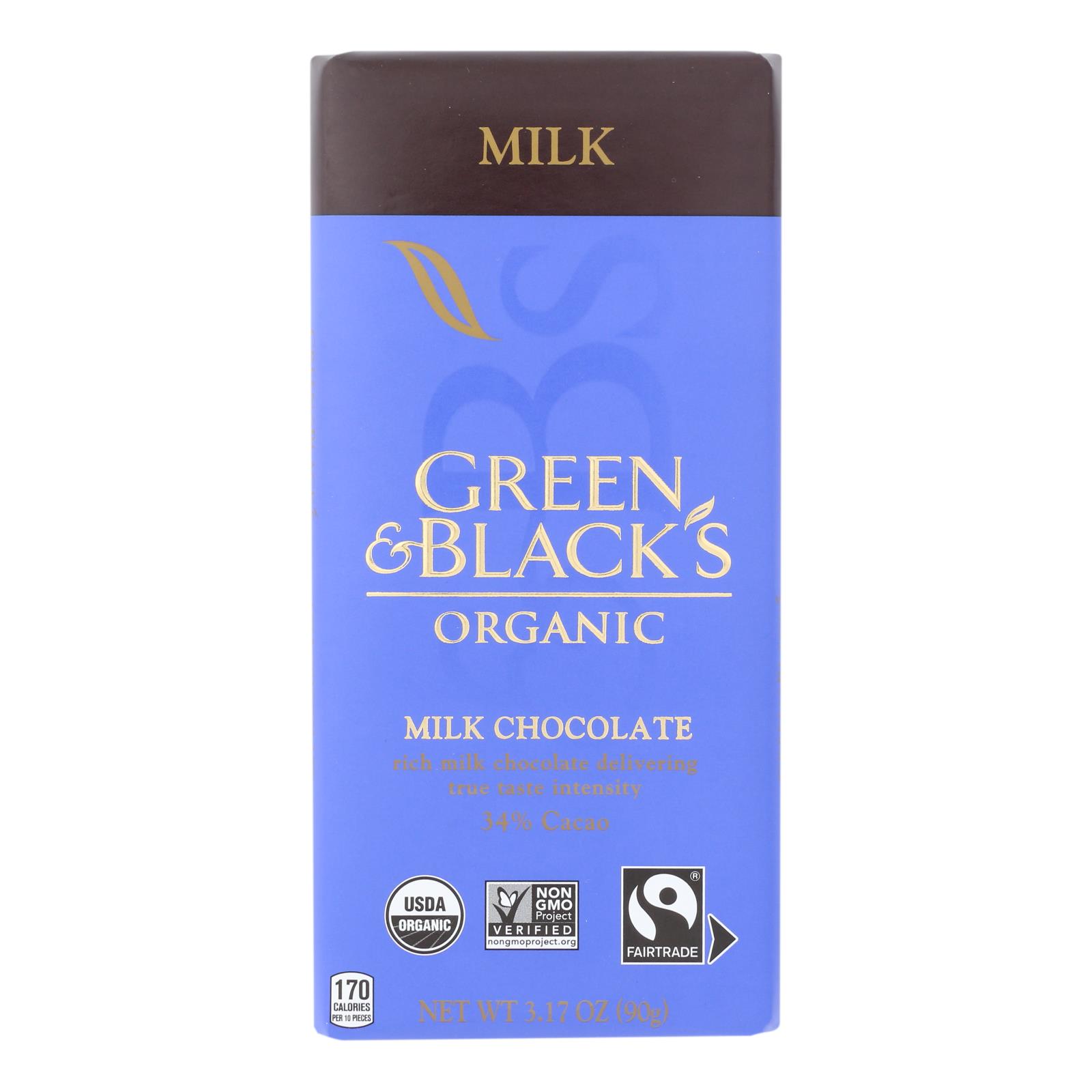Green & Black's - Chocolate Milk - 10개 묶음상품 - 3.17 OZ