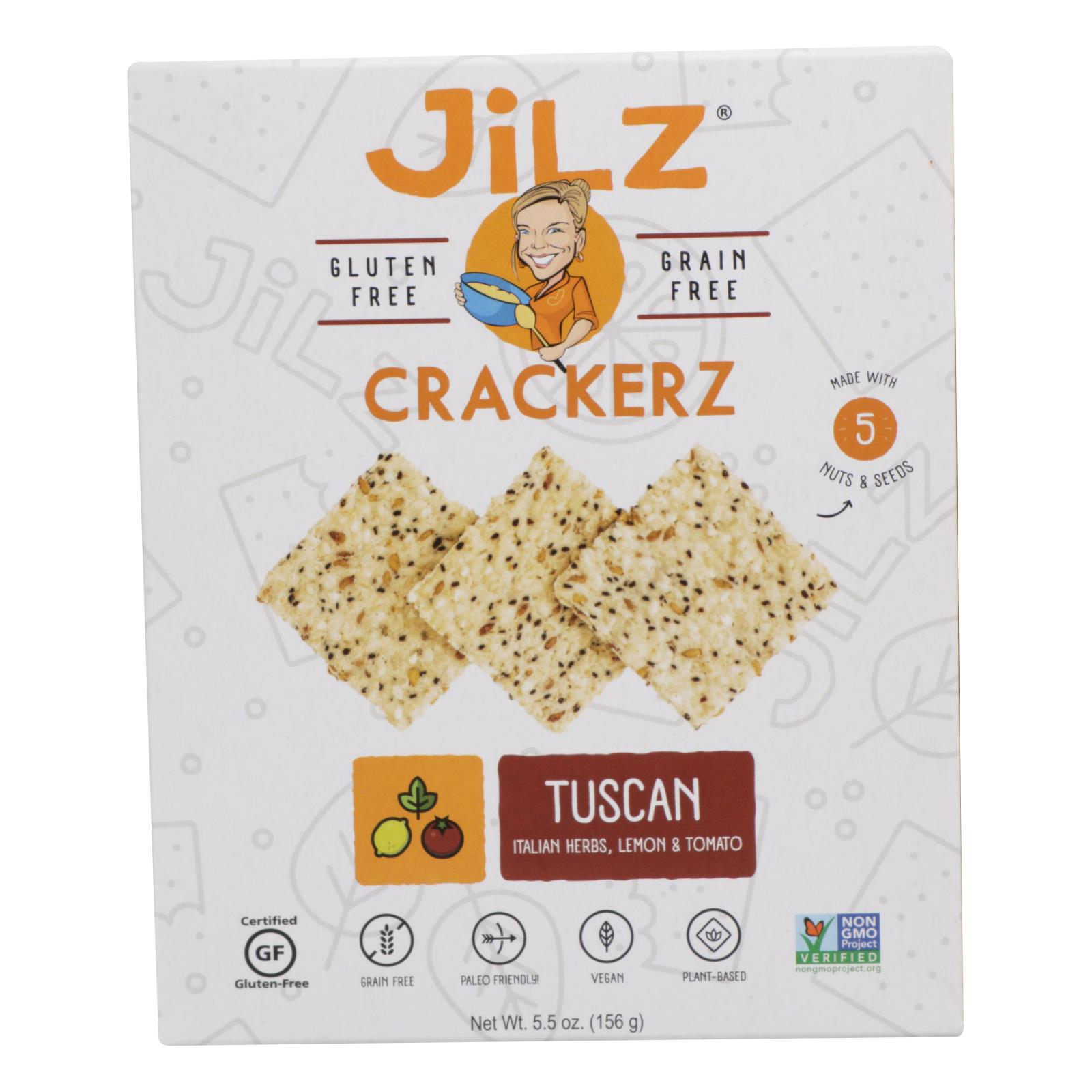 Jilz Gluten Free - Cracker Tuscan Gluten Free - Case of 6 - 5.5 OZ
