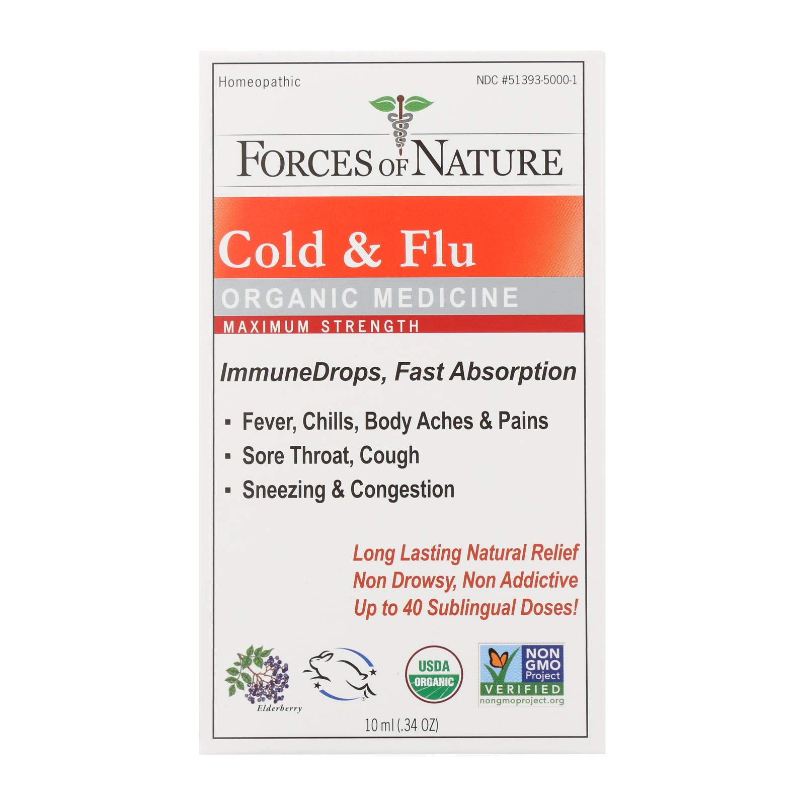 Forces Of Nature - Cold&flu Drp Max Immu - 1 Each - 10 ML