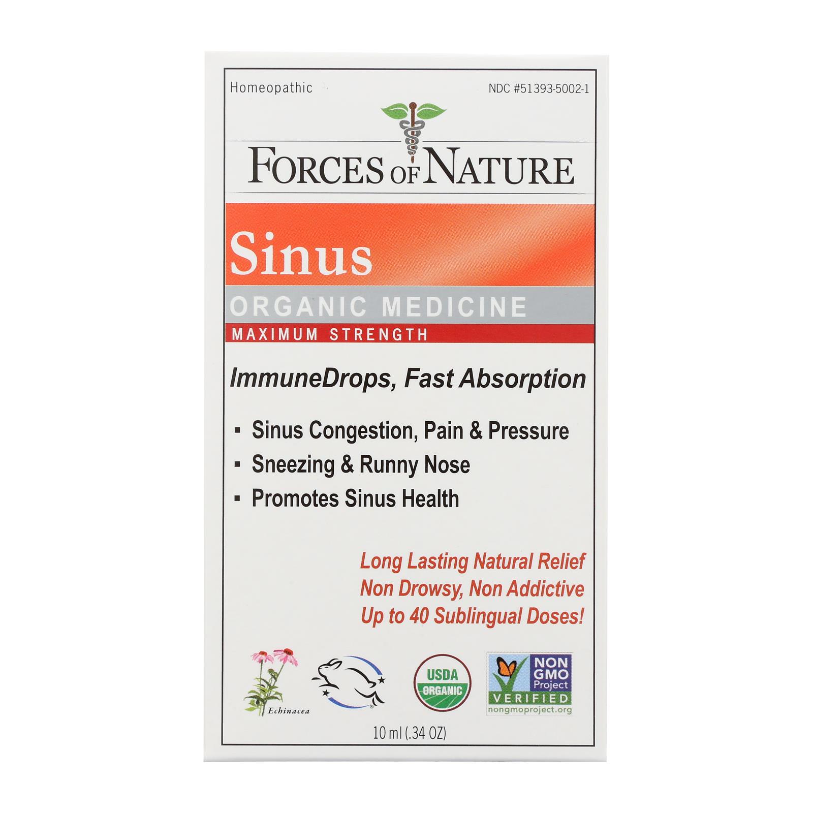 Forces Of Nature - Sinus Drp Max Immune - 1 Each - 10 ML