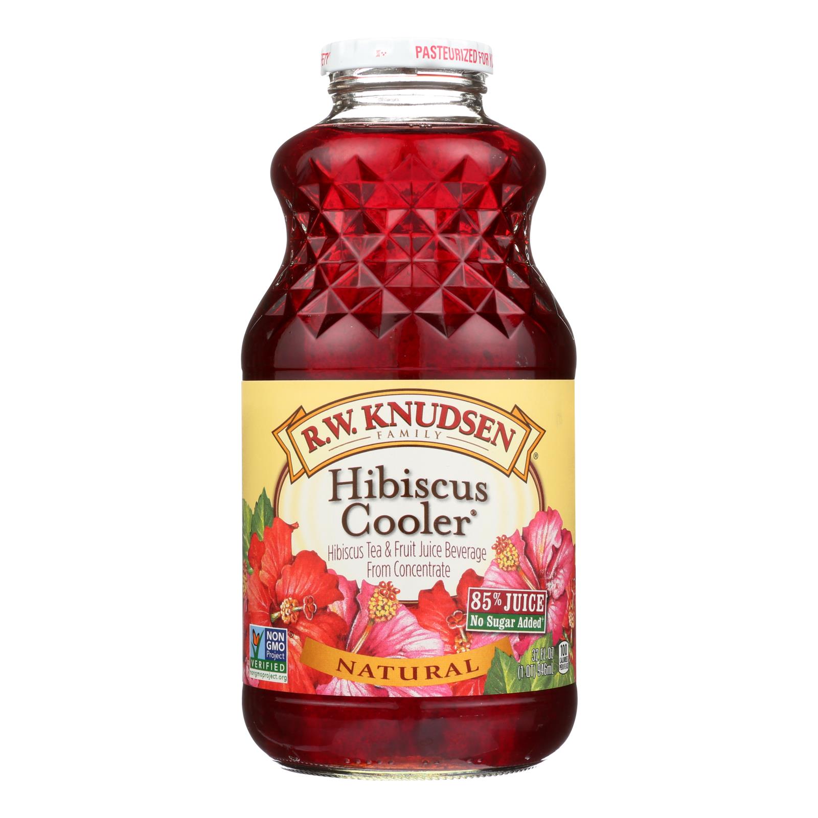 Rw Knudsen Hibiscus Cooler Juice - Case of 6 - 32 FZ