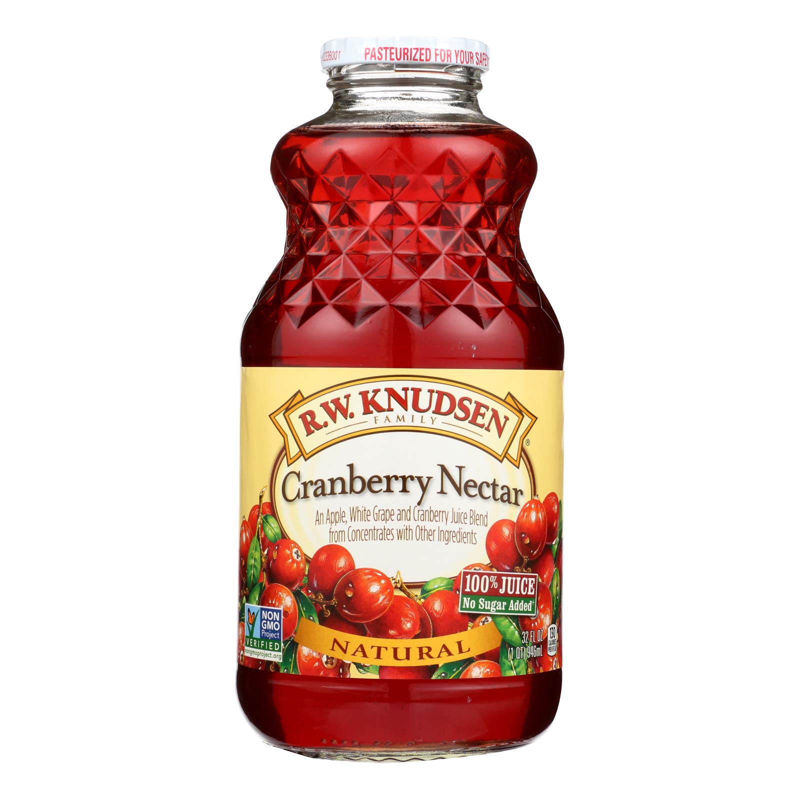 Rw Knudsen Cranberry Nectar Juice - Case of 6 - 32 FZ