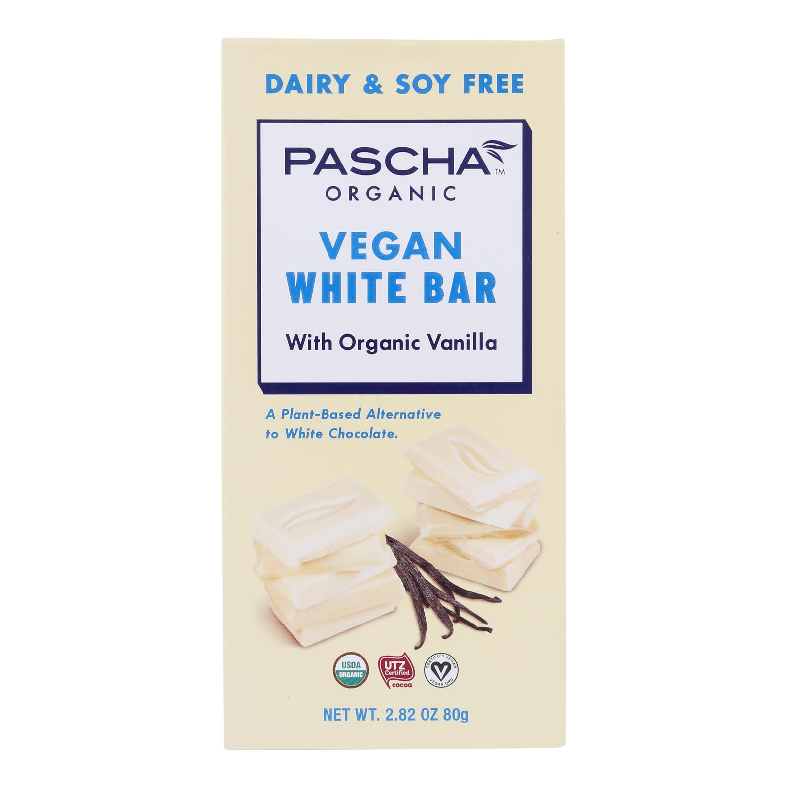 Pascha - Bar White Chocolate Vegan - 10개 묶음상품 - 2.82 OZ