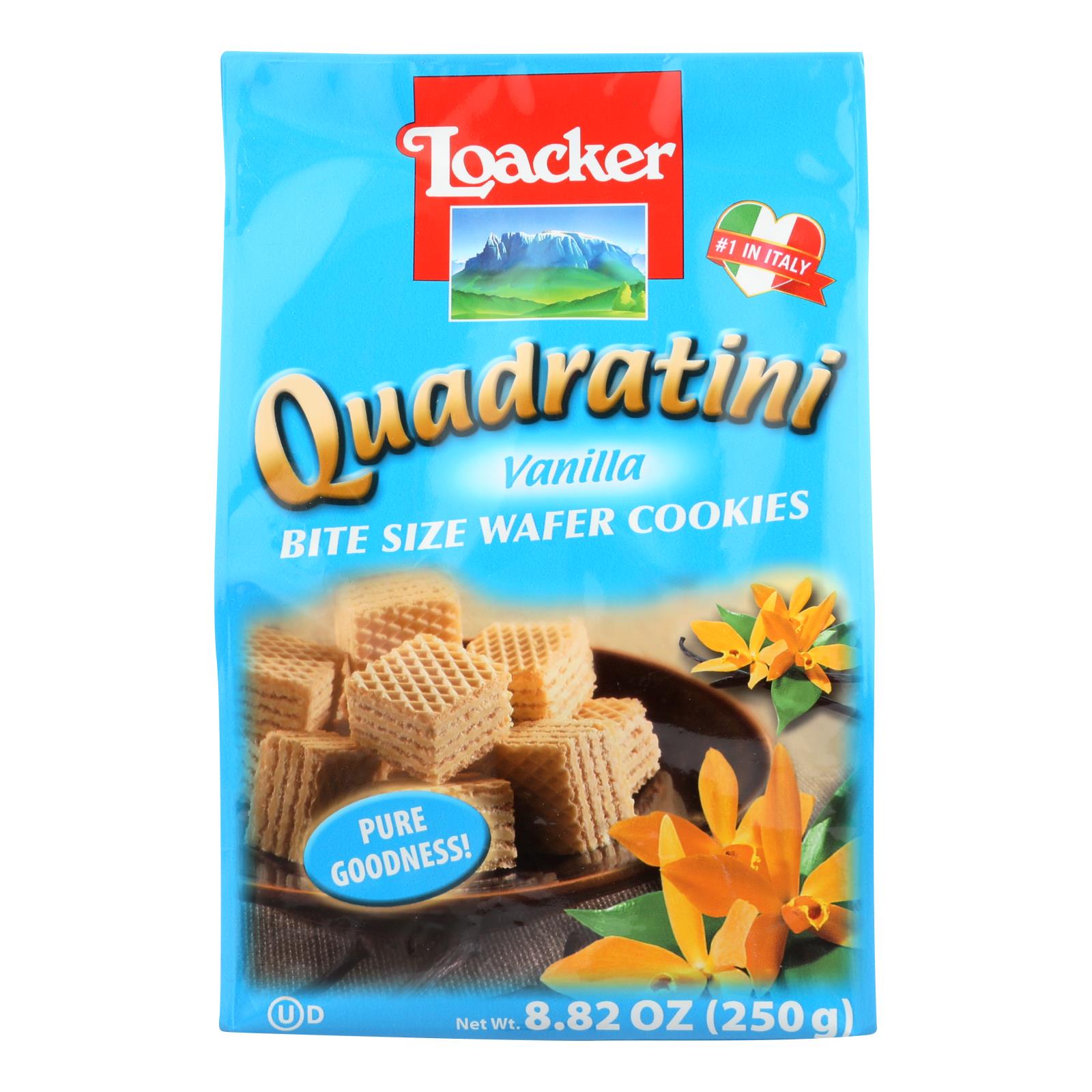 Loacker Quadratini Vanilla Wafer Cookies - 6개 묶음상품 - 8.82 OZ