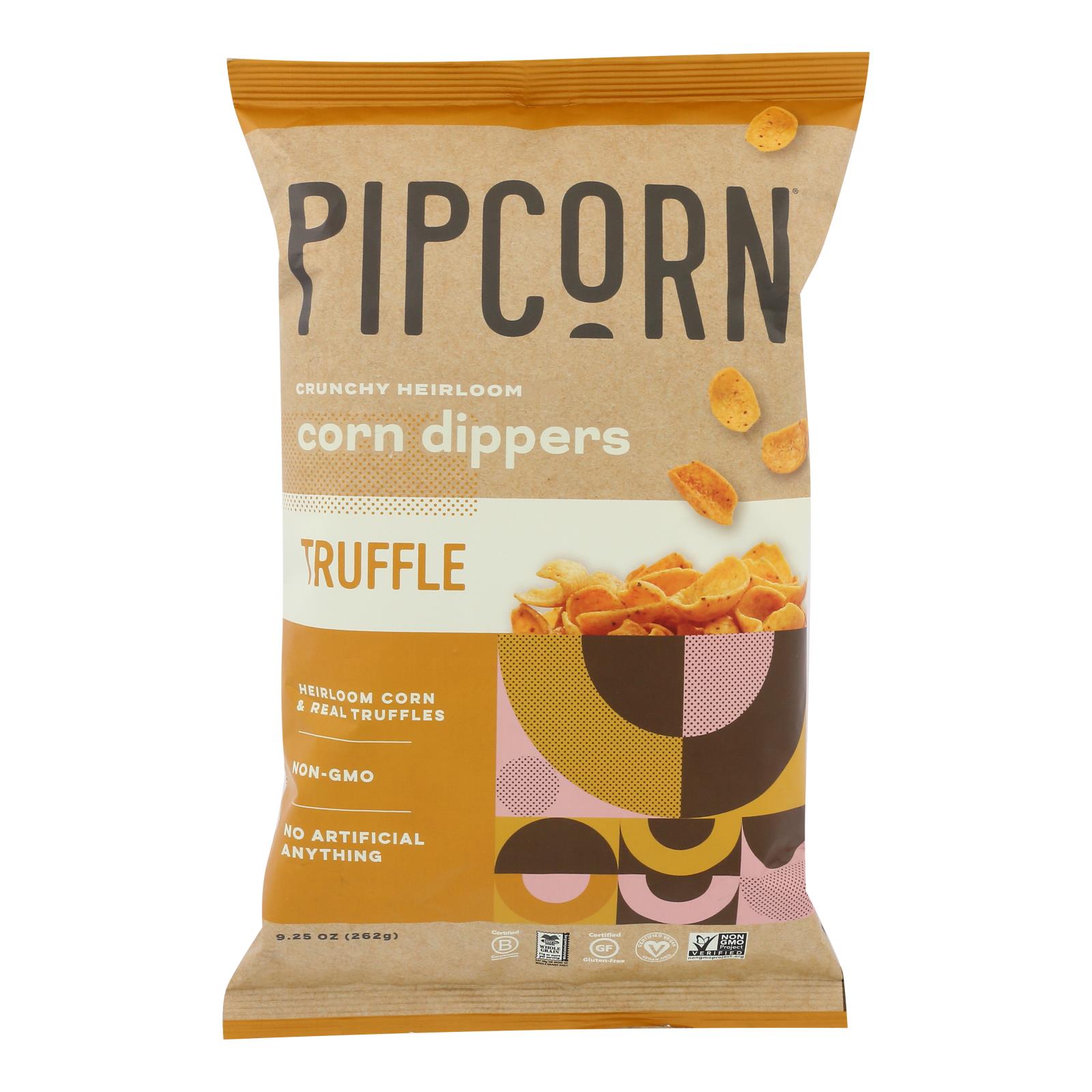 Pipcorn - Chps Corn Dpprs Truffle - Case of 12 - 9.25 OZ
