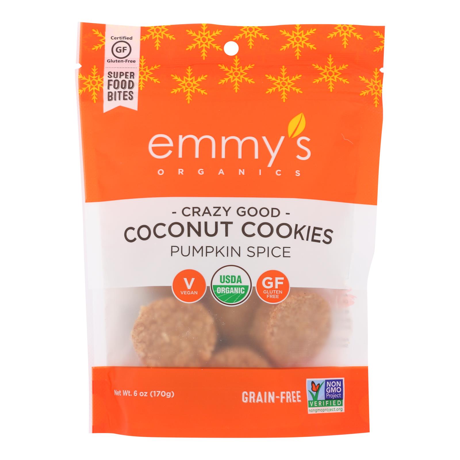 Emmy's Organics - Cookies Pumpkin Spice - 8개 묶음상품 - 6 OZ