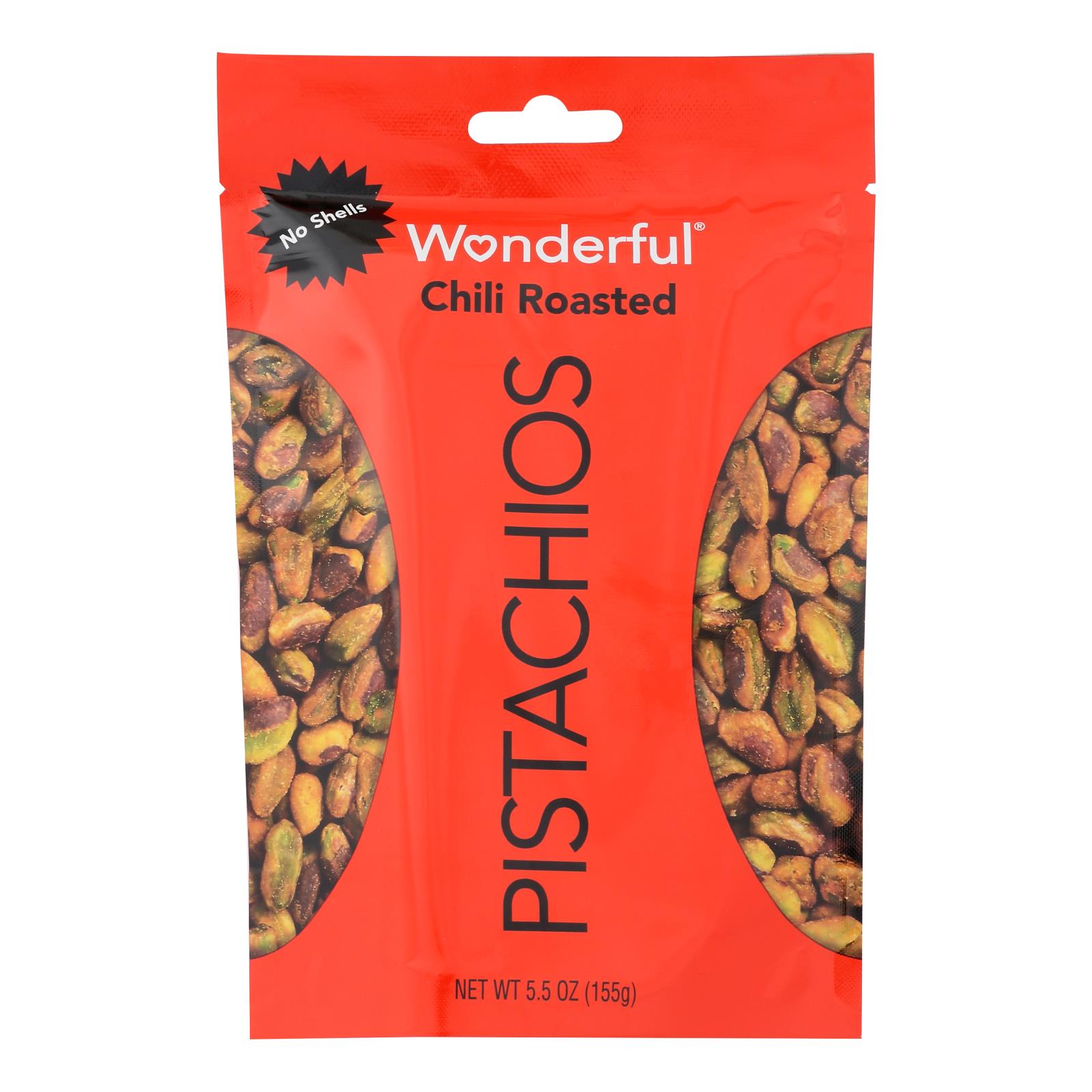 Wonderful Pistachios - Pistachios Chili No Shell - 10개 묶음상품 - 5.5 OZ