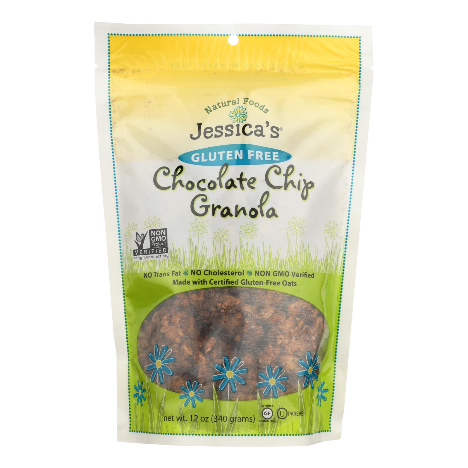 Jessica's Natural Foods Gluten Free Chocolate Chip Granola - 12개 묶음상품 - 11 OZ