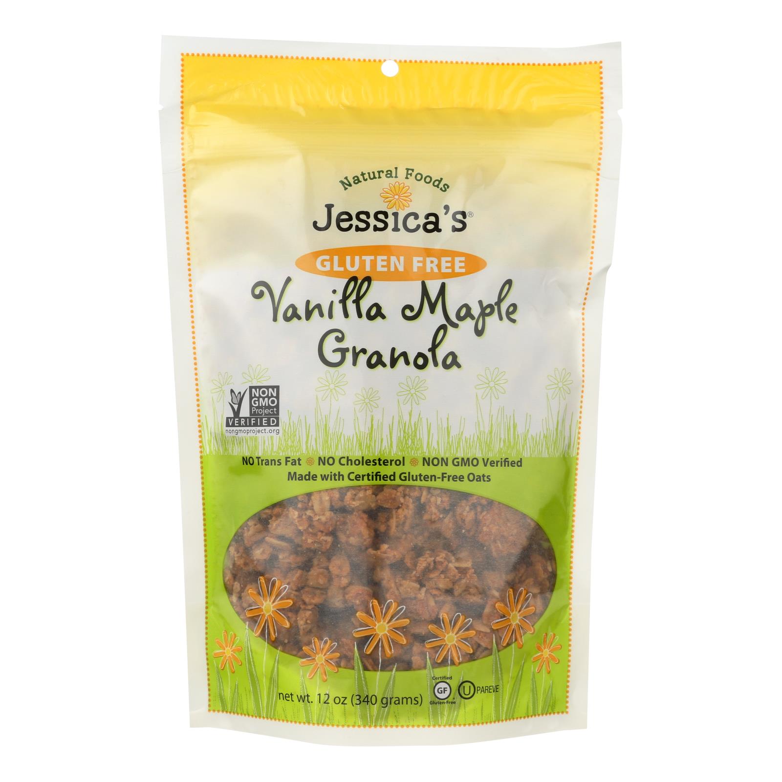 Jessica's Natural Foods Gluten Free Vanilla Maple Granola - 12개 묶음상품 - 11 OZ