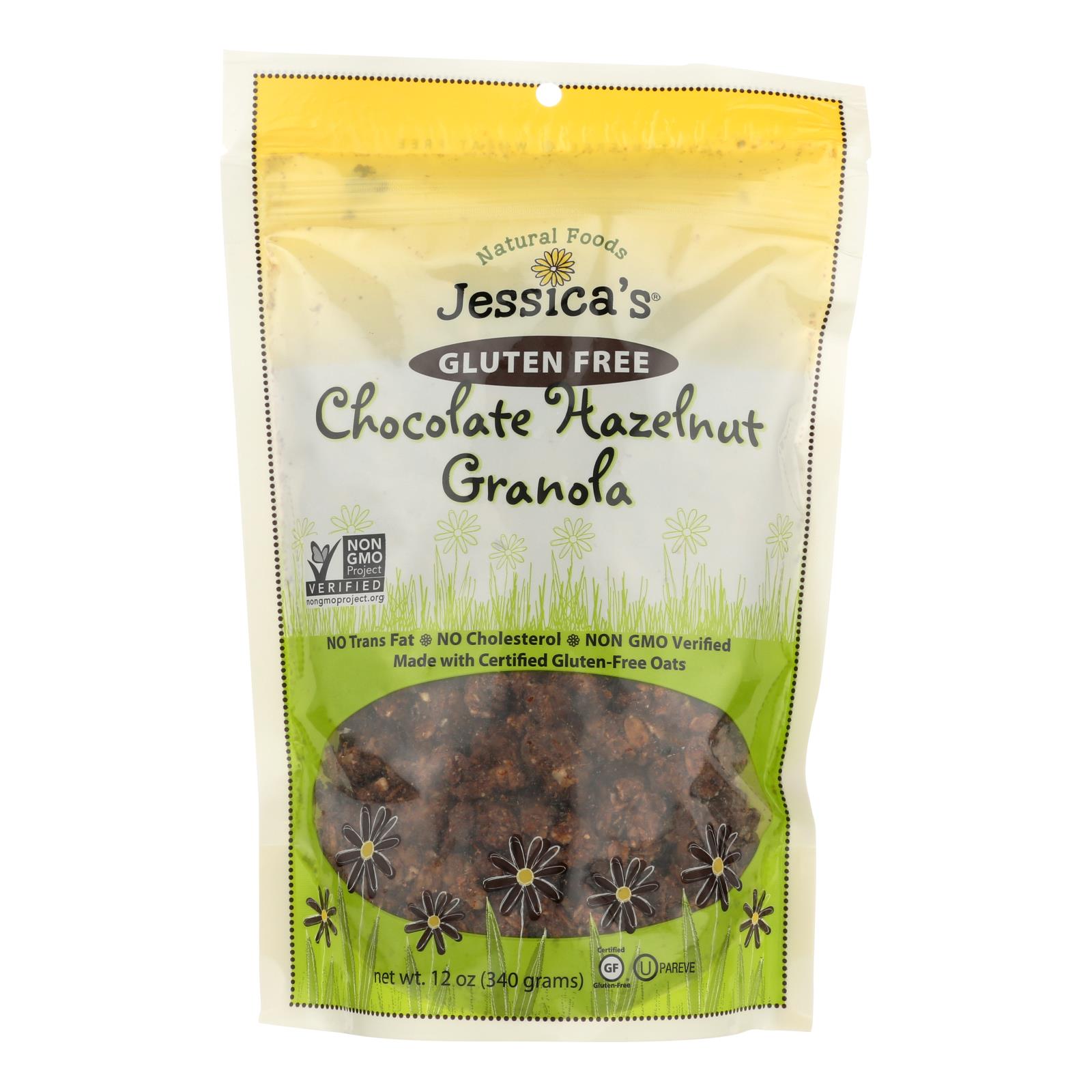Natural Foods Jessica's Chocolate Hazelnut Granola - 12개 묶음상품 - 11 OZ