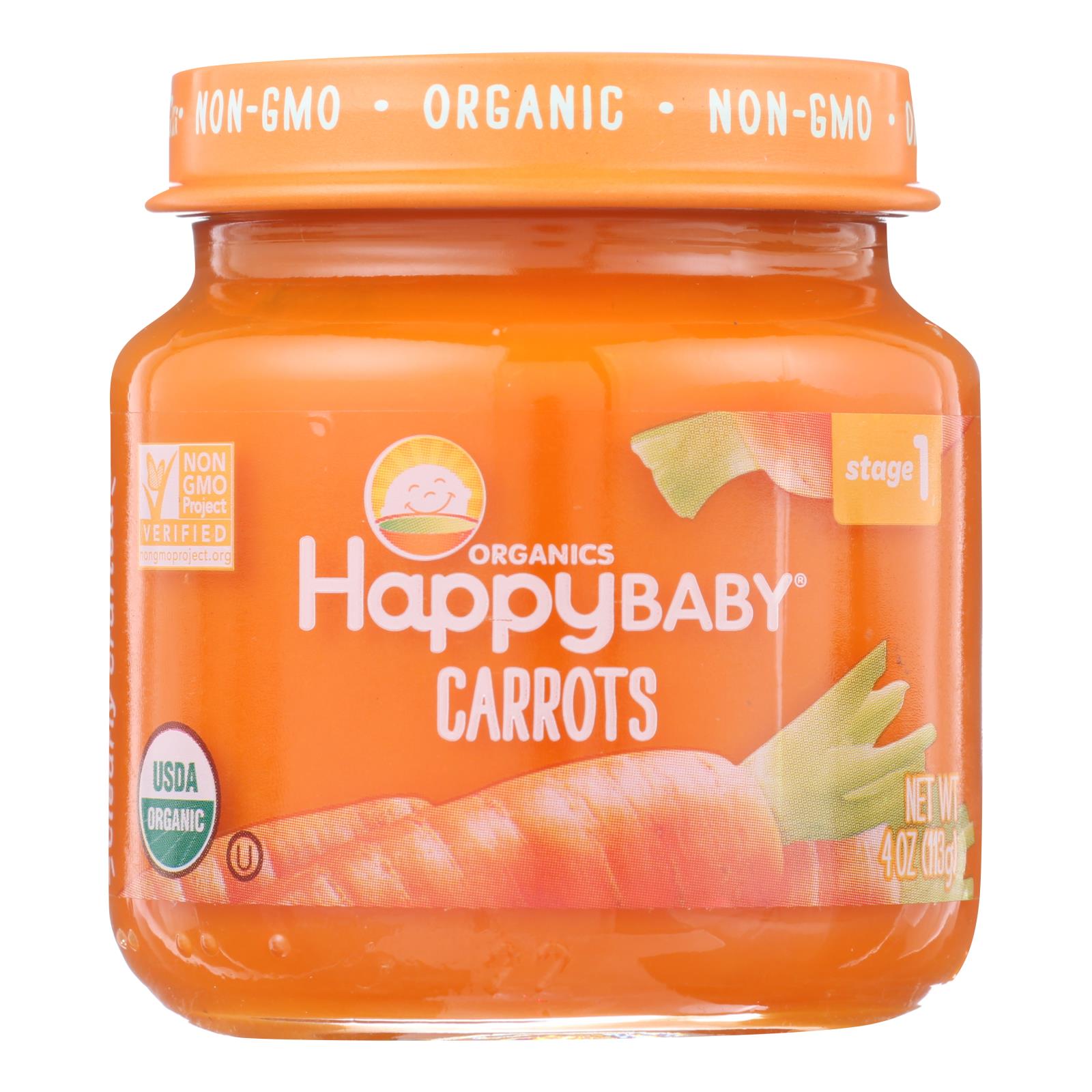 Happy Baby - Cc Jar Carrot Stg1 - 6개 묶음상품 - 4 OZ
