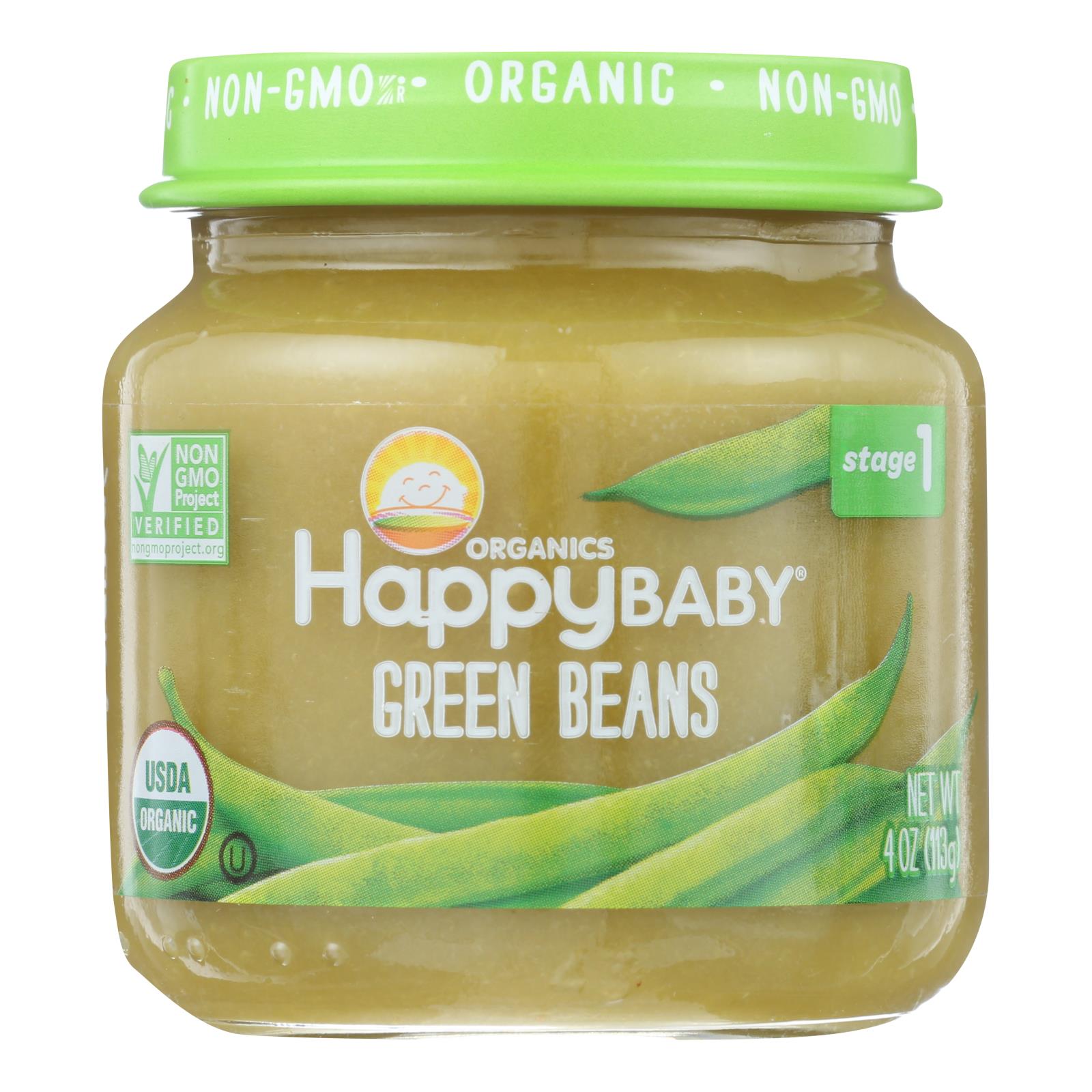 Happy Baby - Cc Green Bns Stg1 Jar - 6개 묶음상품 - 4 OZ