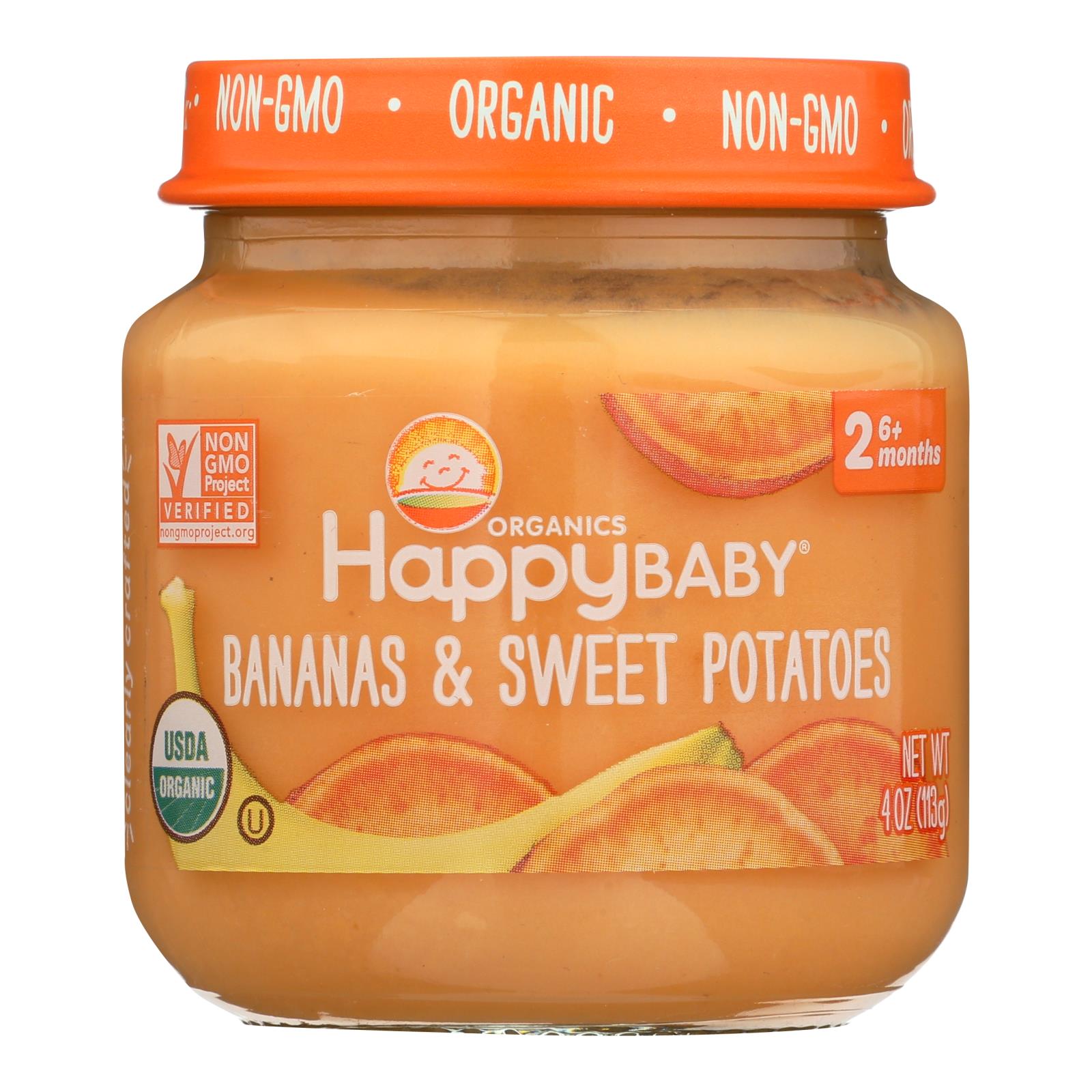 Happy Baby - Cc Banas Sweet Pot Stg2 - 6개 묶음상품 - 4 OZ