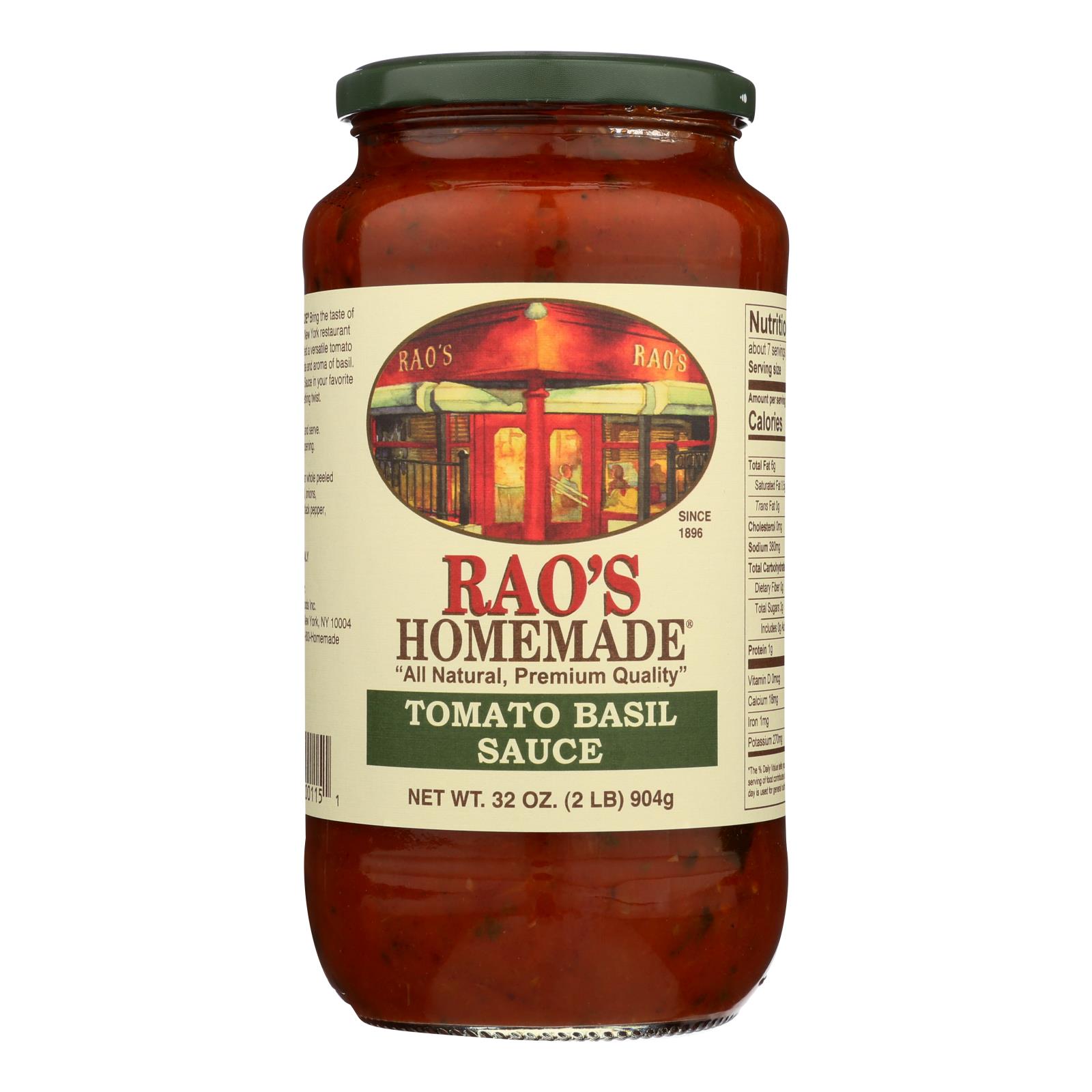 Rao's Tomato Basil Sauce - Case of 6 - 32 OZ