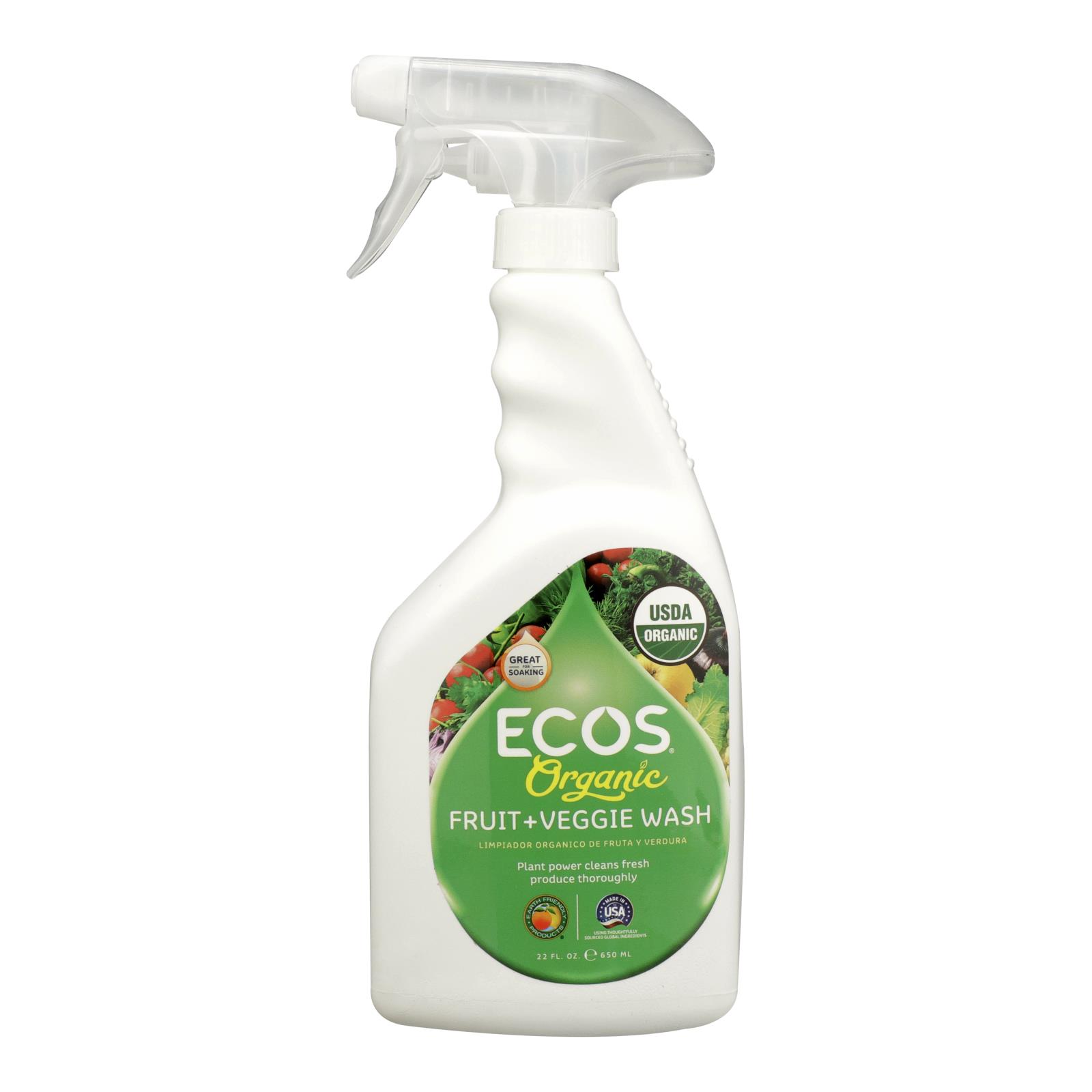 Ecos - Spray Fruit Veggie Wash - 6개 묶음상품 - 22 FZ