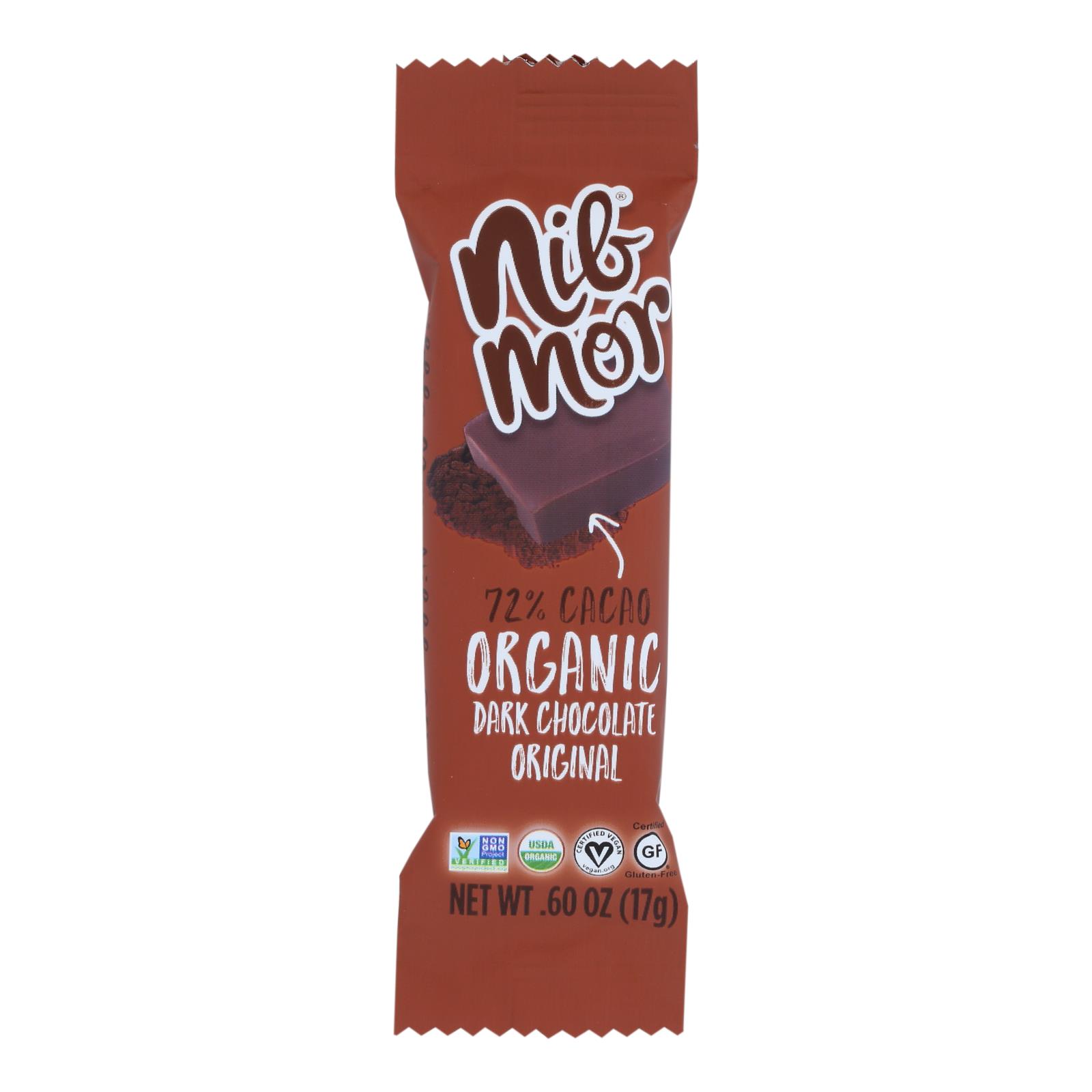 Nibmor - Display Dark Chocolate 72% Original - 45개 묶음상품 - .60 OZ