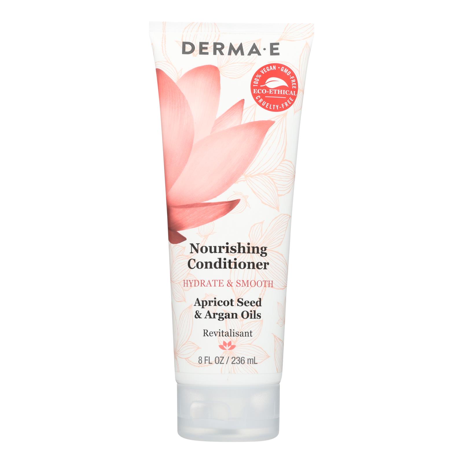 Derma-E Hydrate & Smooth Nourishing Conditioner, Apricot Seed And Argan Oil - 1 Each - 10 FZ