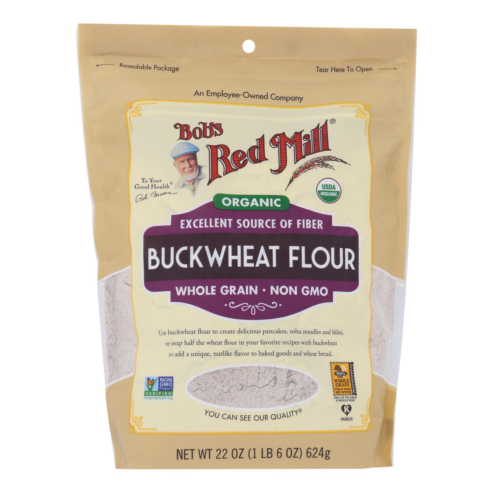Bob's Red Mill - Flour Buckwheat - 4개 묶음상품 - 22 OZ