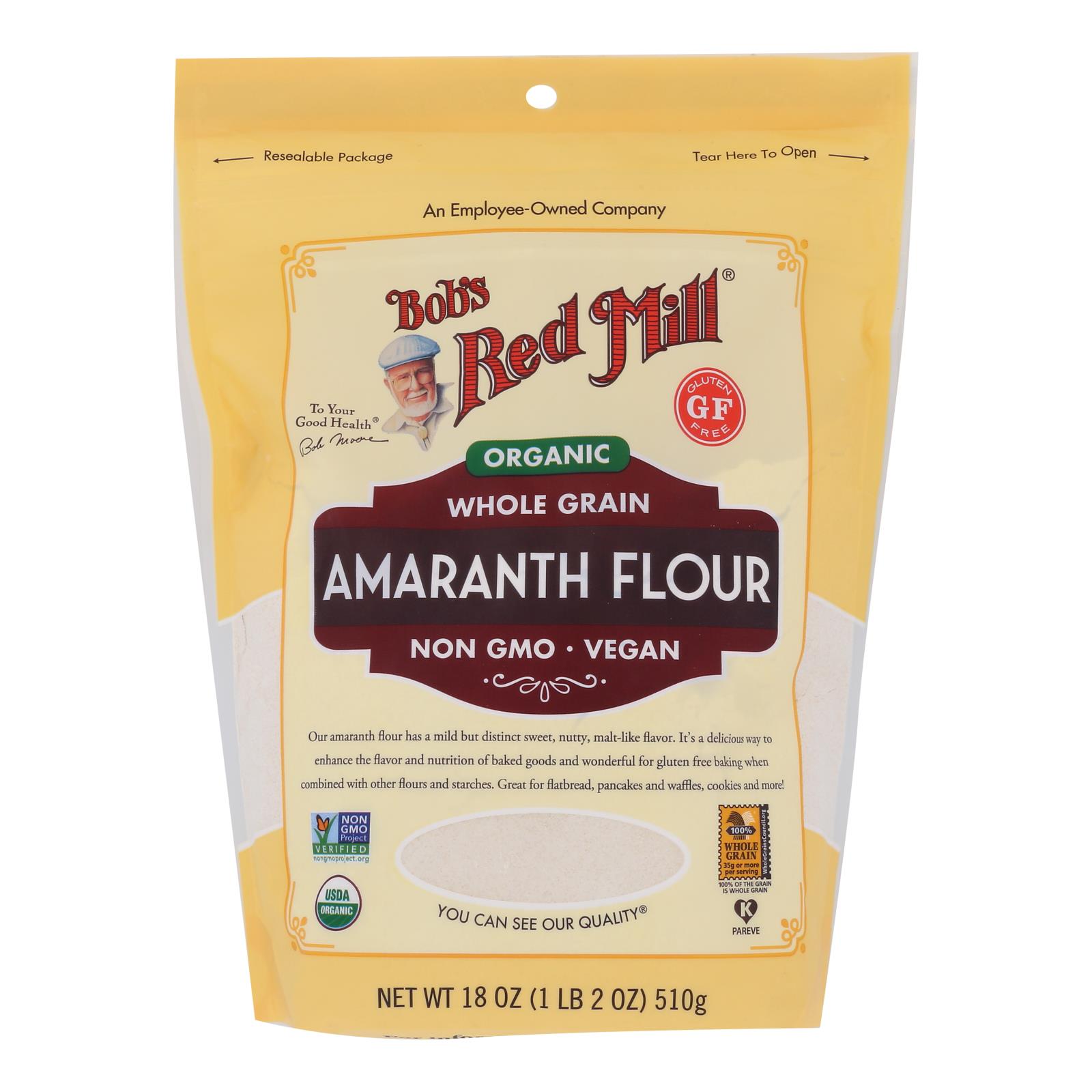Bob's Red Mill - Flour Amaranth - 4개 묶음상품 - 18 OZ
