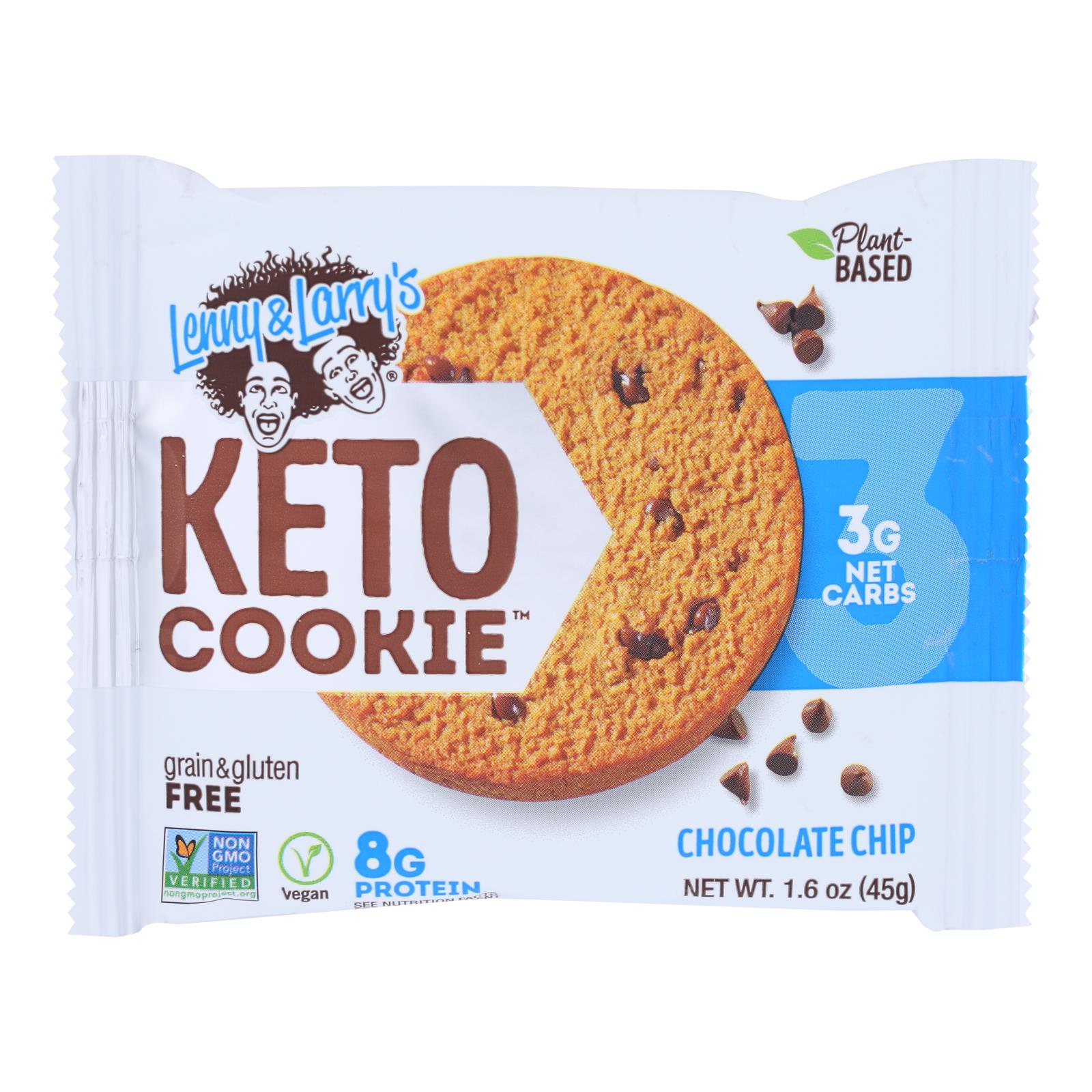 Lenny & Larry's - Keto Cookie Chocolate Chip - 12개 묶음상품 - 1.6 OZ