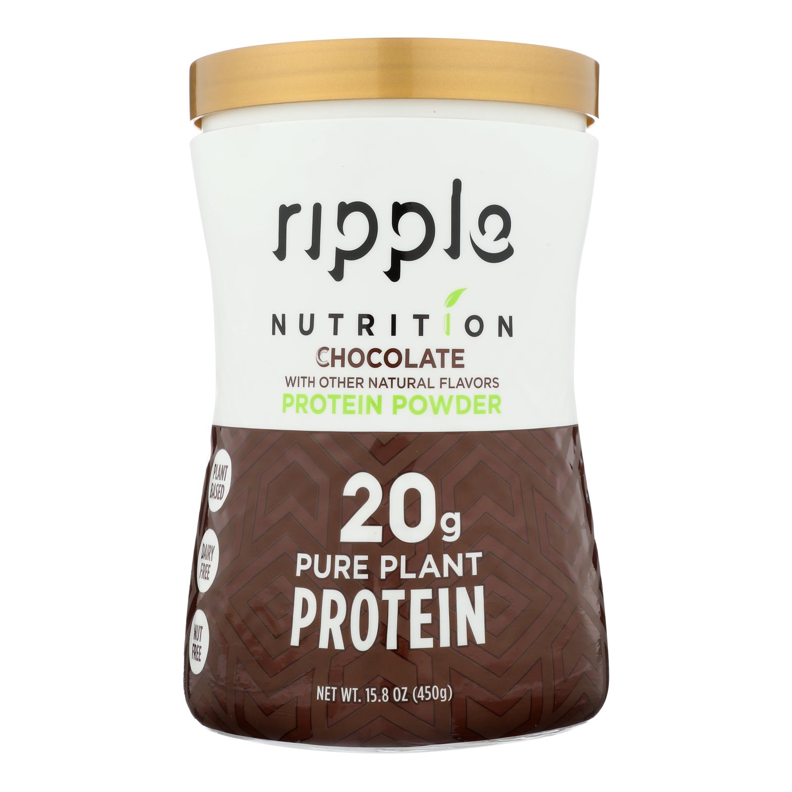 Ripple Foods Pbc - Protein Powder Chocolate - Case of 4 - 15.8 OZ
