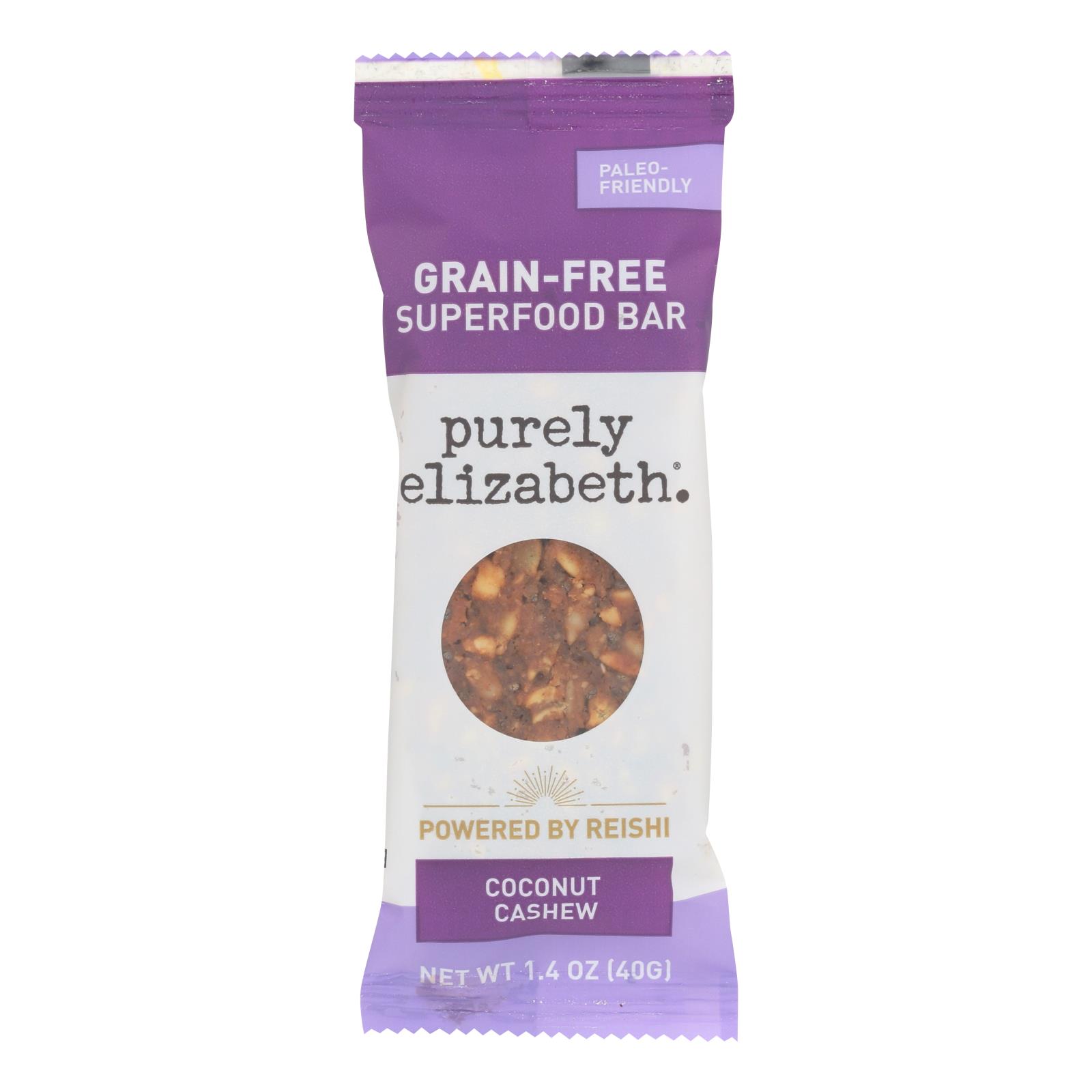 Purely Elizabeth - Bar Coconut Cshw Nut Seed Wf - Case of 12-1.4 OZ