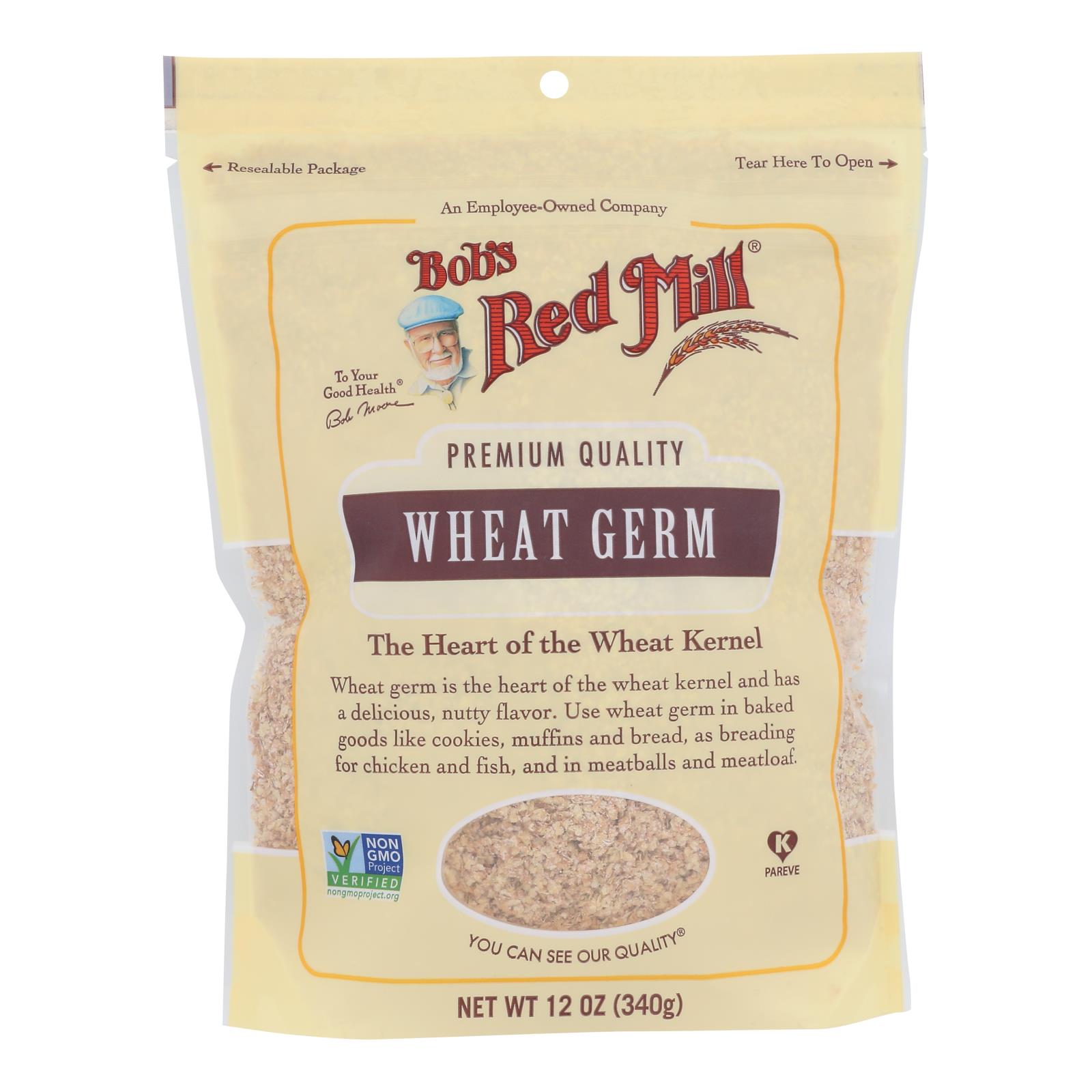 Bob's Red Mill - Cereal Wheat Germ - 4개 묶음상품-12 OZ