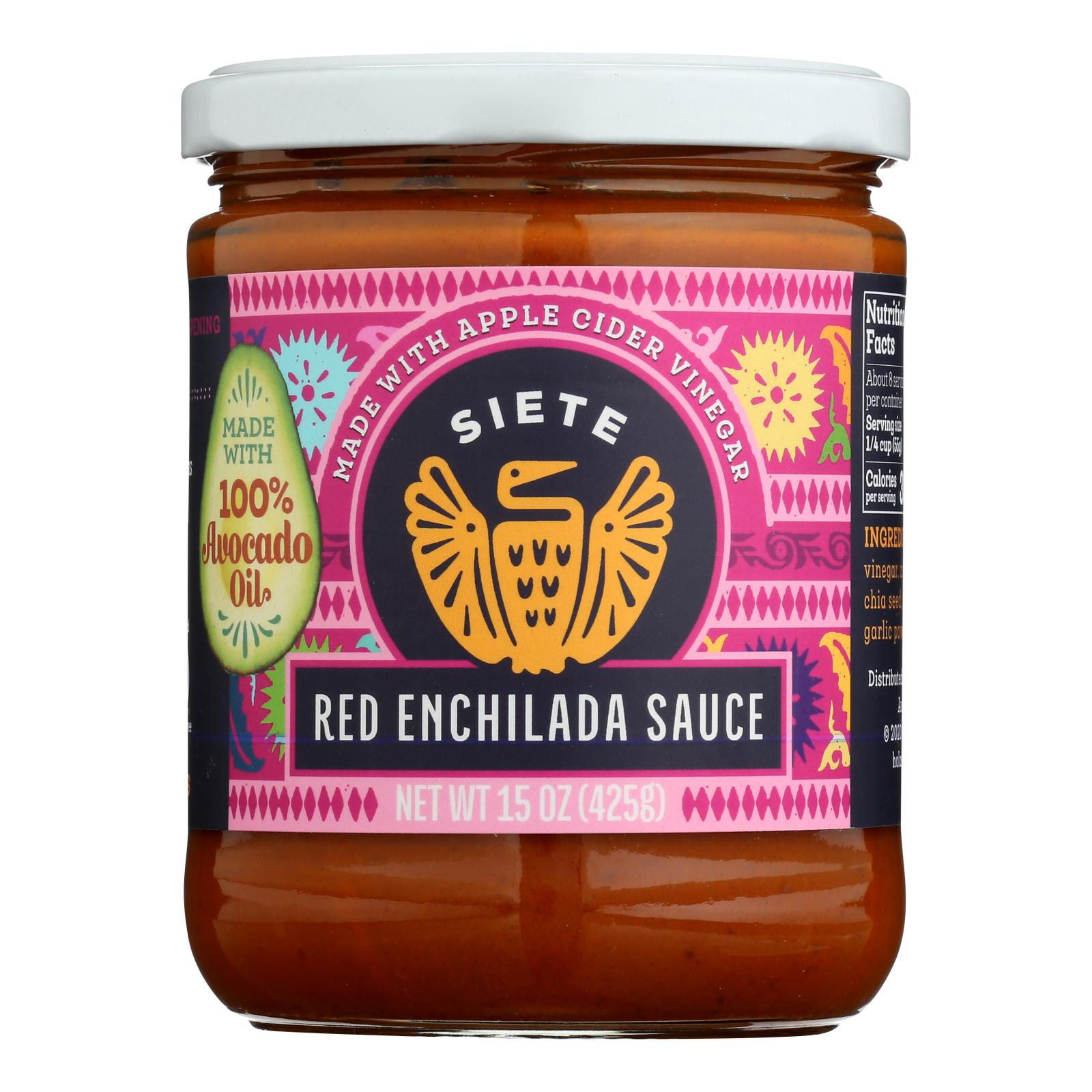 Siete - Sauce Red Enchilada - 6개 묶음상품-16 OZ