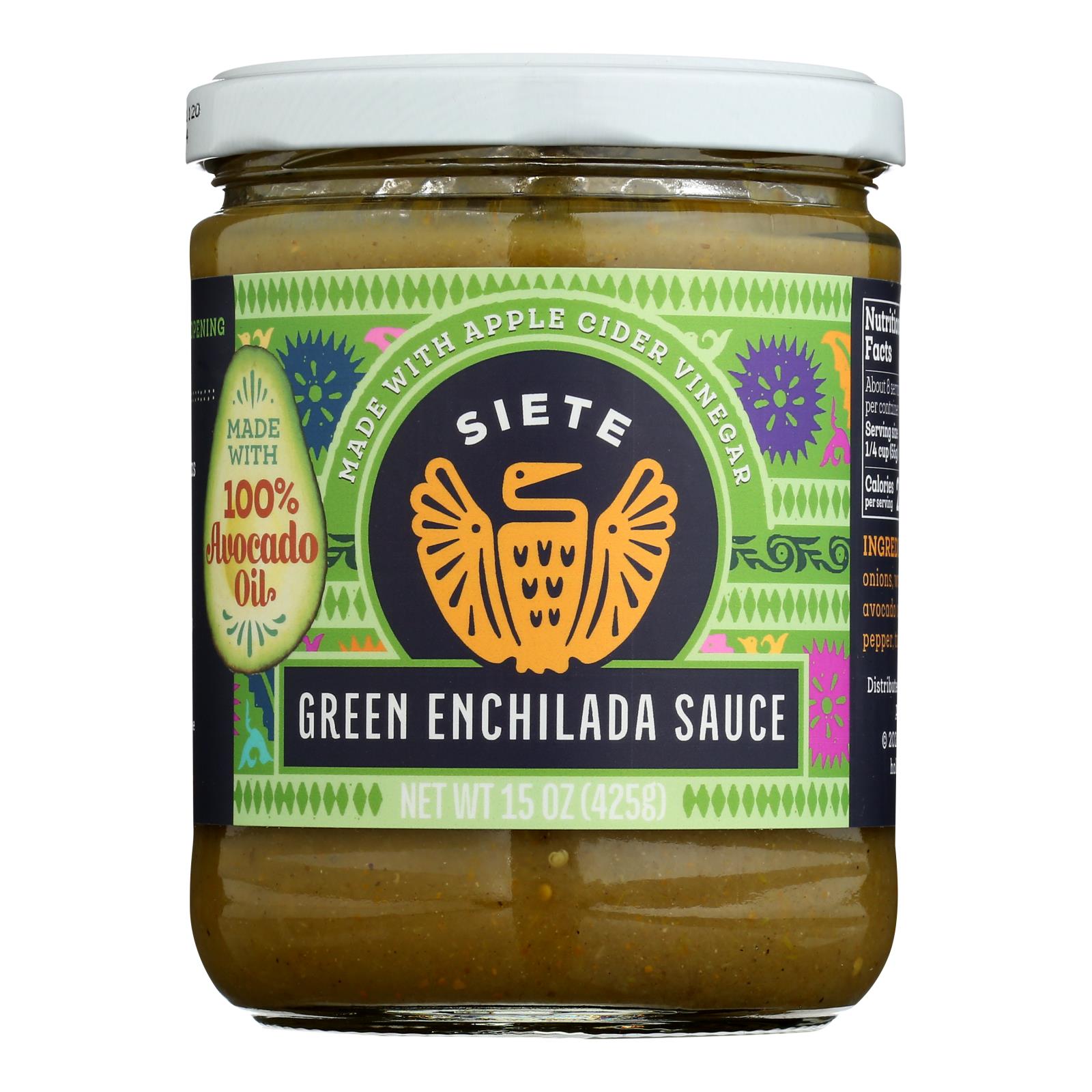Siete - Sauce Green Enchilada - 6개 묶음상품-16 OZ