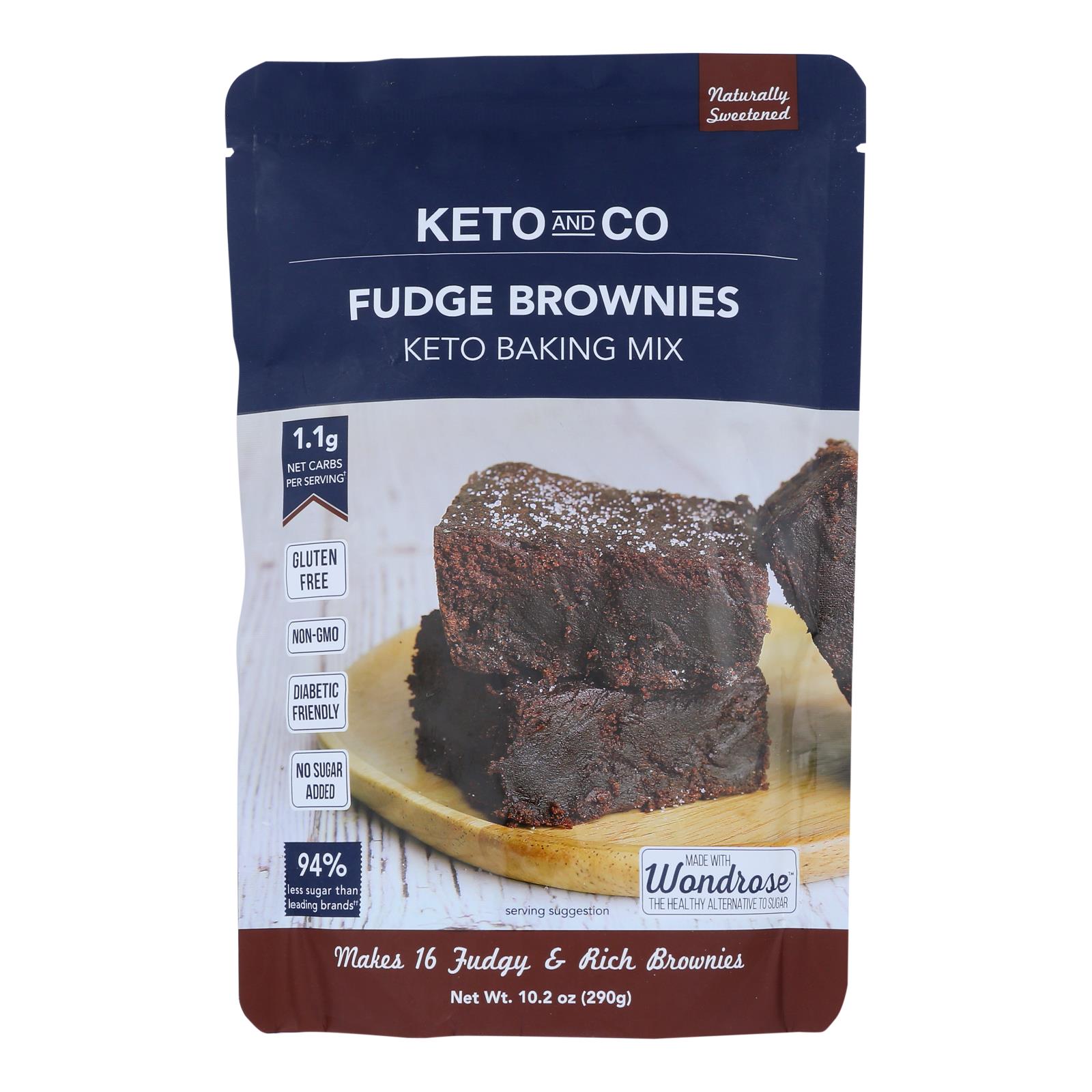 Keto & Co - Brownie Mix Keto Fudge - 6개 묶음상품-10.2 OZ