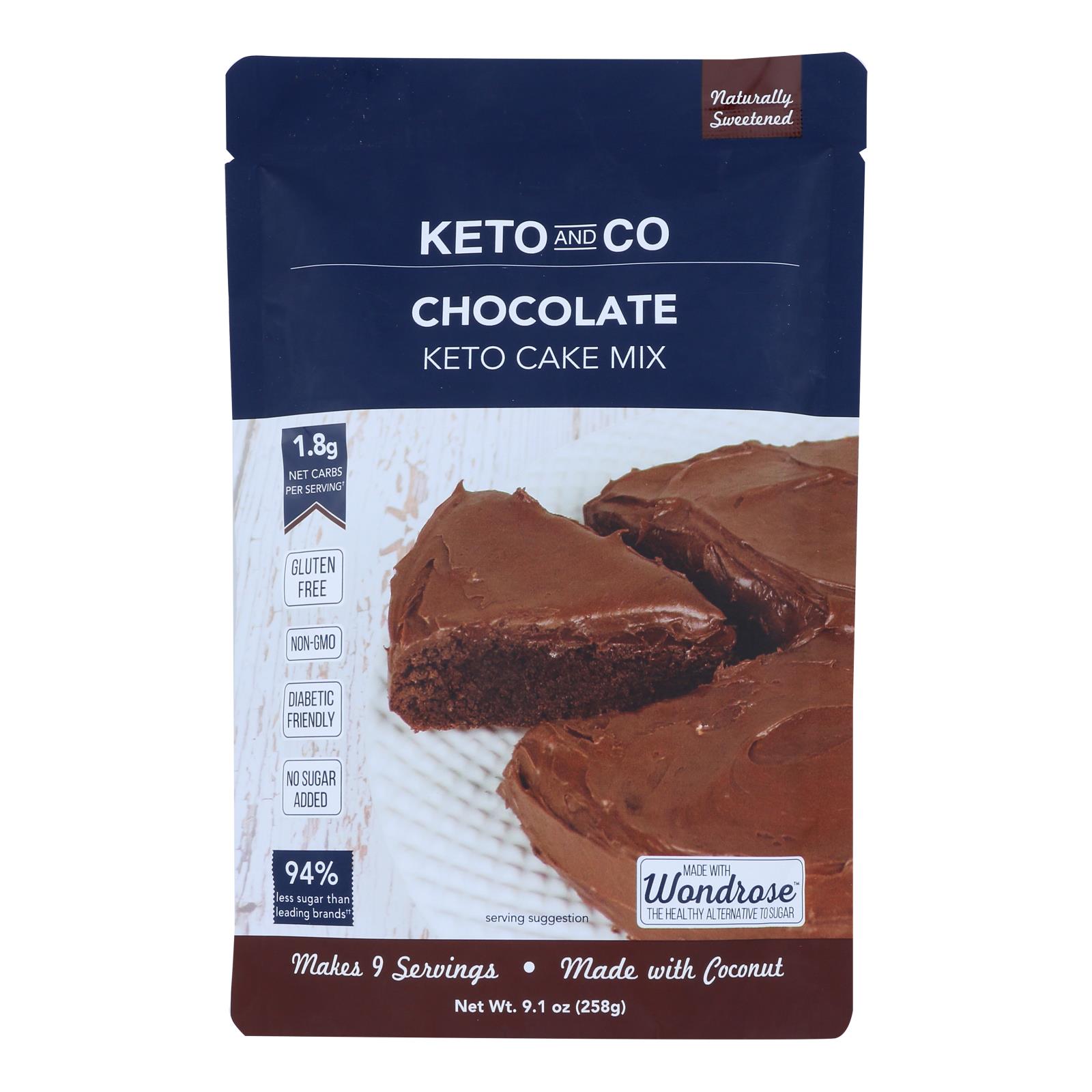 Keto & Co - Cake Mix Chocolate Keto - 6개 묶음상품-9.1 OZ