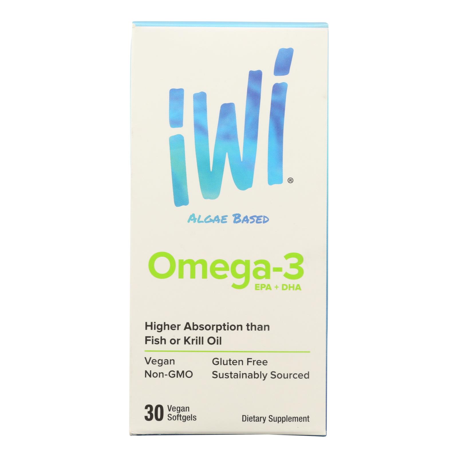 Iwi - Supp Alge Epa/dha Omega3 - EA of 1-30 SGEL