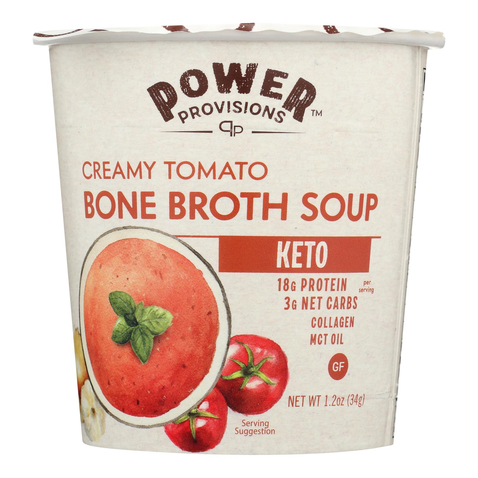 Power Provisions - Soup Bn Brth Crmy Tomato - CS of 6-1.2 OZ