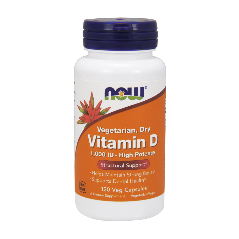 Vitamin D 1,000 IU Dry - 120 Veg Capsules