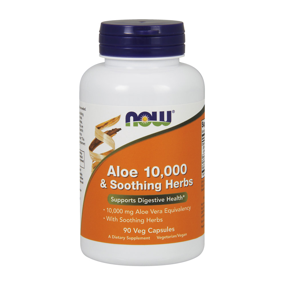 Aloe 10,000 & Soothing Herbs - 90 Veg Capsules