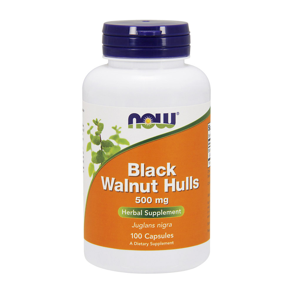 Black Walnut Hulls 500 mg - 100 Capsules