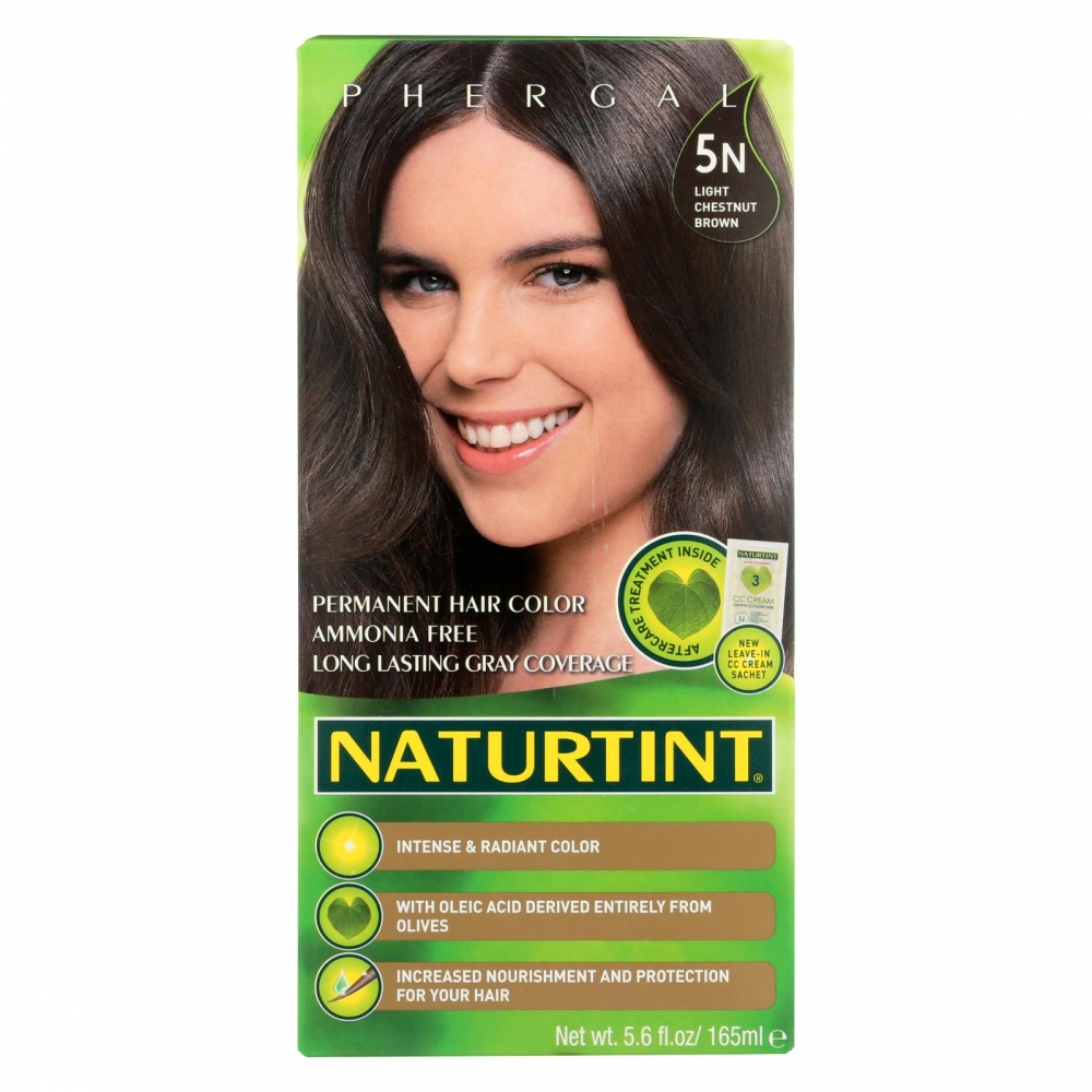 Naturtint Hair Color - Permanent - 5N - Light Chestnut Brown - 5.28 oz