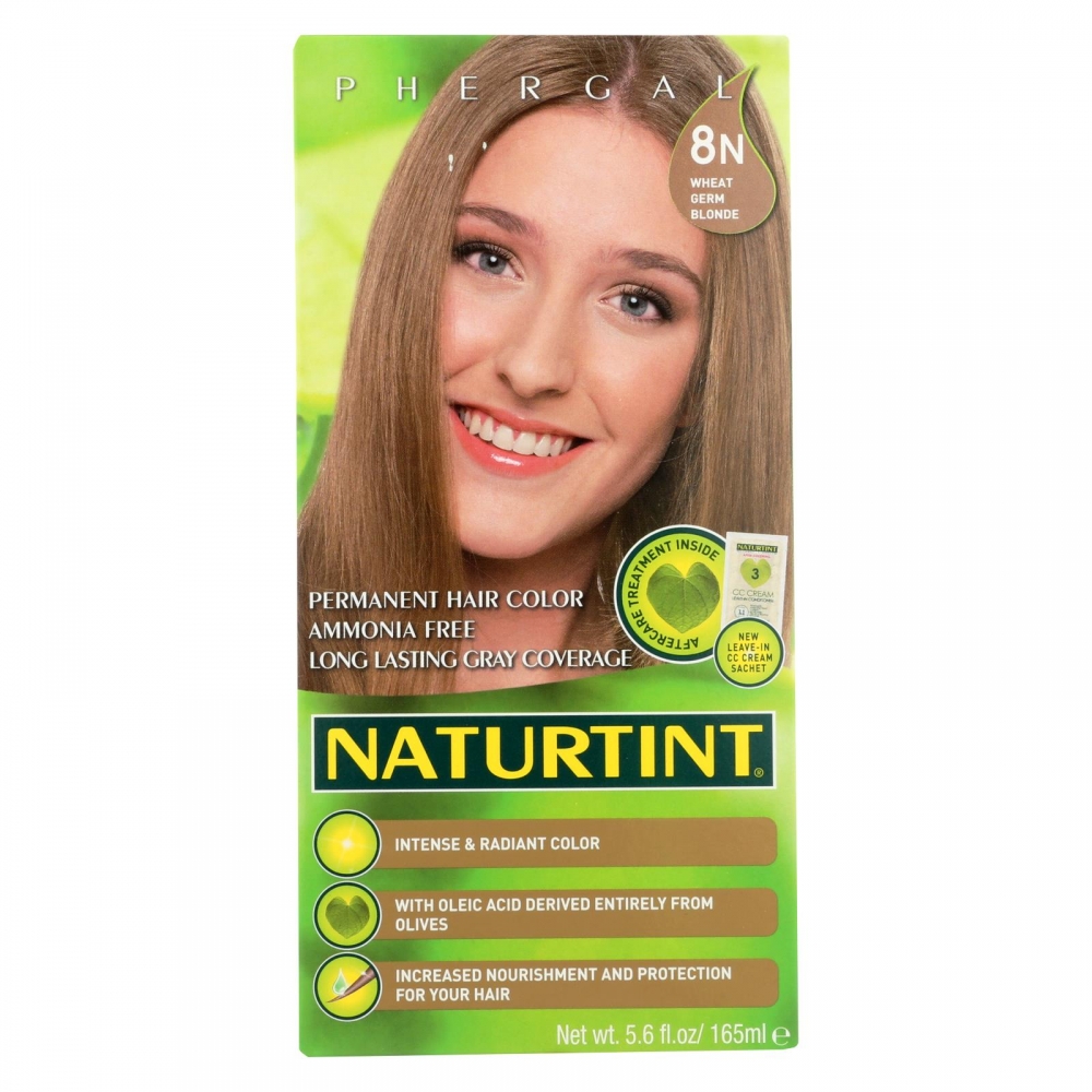 Naturtint Hair Color - Permanent - 8N - Wheat Germ Blonde - 5.28 oz