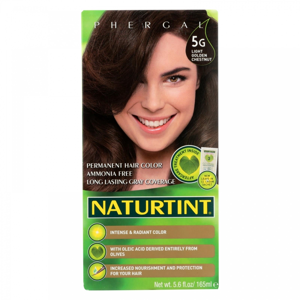 Naturtint Hair Color - Permanent - 5G - Light Golden Chestnut - 5.28 oz