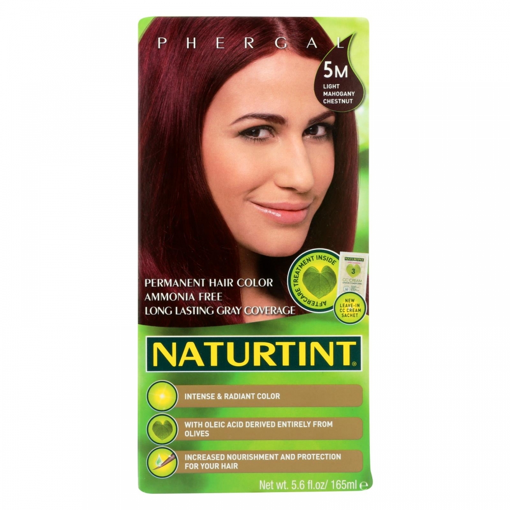 Naturtint Hair Color - Permanent - 5M - Light Mahogany Chestnut - 5.28 oz