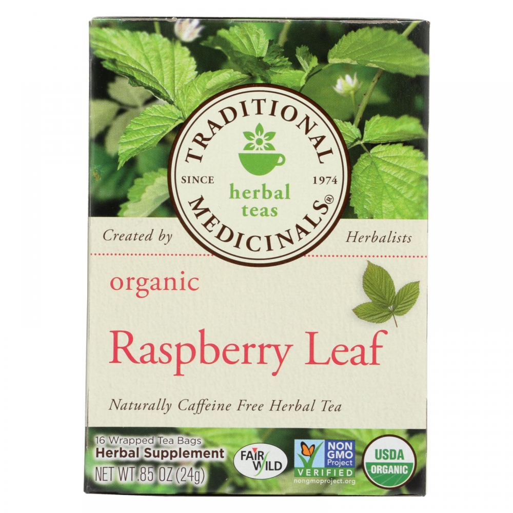 Traditional Medicinals Organic Raspberry Leaf Herbal Tea - 16 Tea Bags - 6개 묶음상품