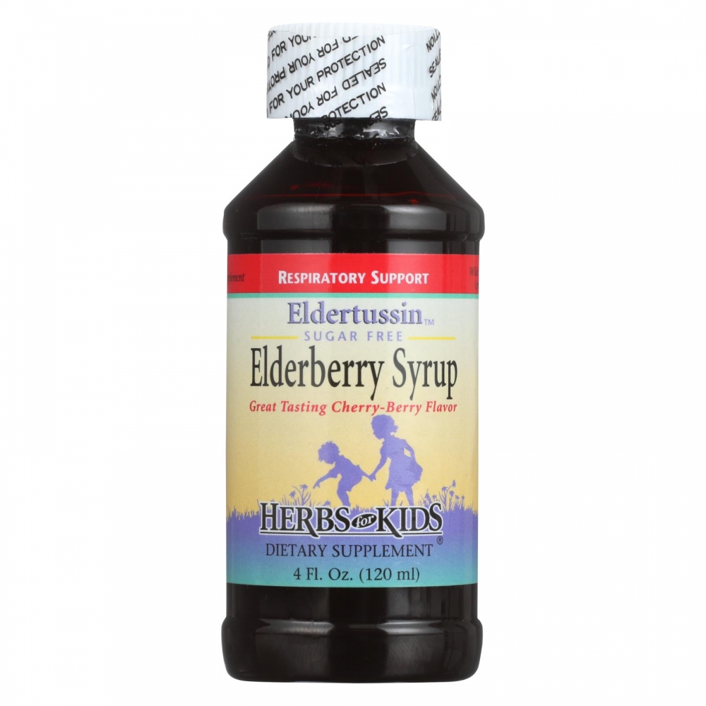 Herbs for Kids Eldertussin Elderberry Syrup - 4 oz