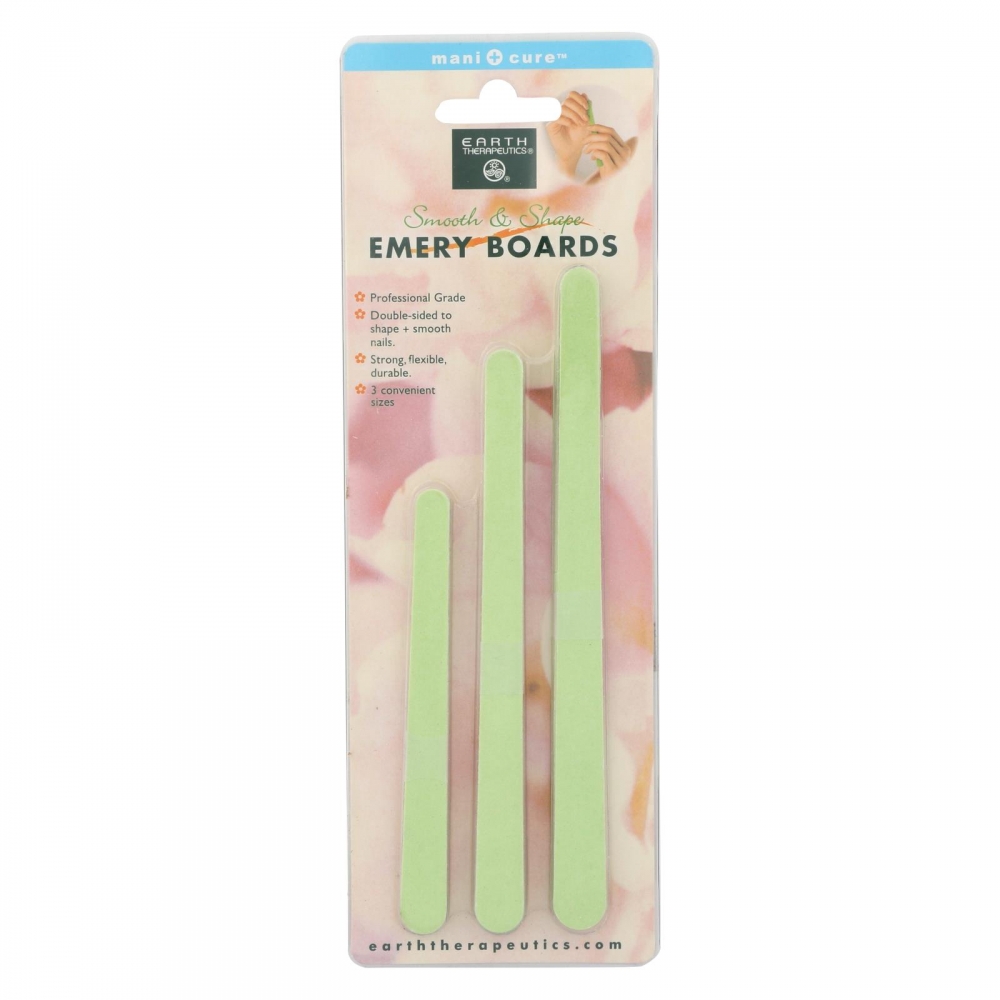 Earth Therapeutics Smooth and Shape Emery Boards - 15 Files