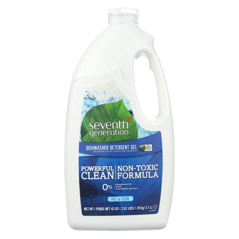 Seventh Generation Auto Dishwasher Gel - Free and Clear - 6개 묶음상품 - 42 Fl oz.