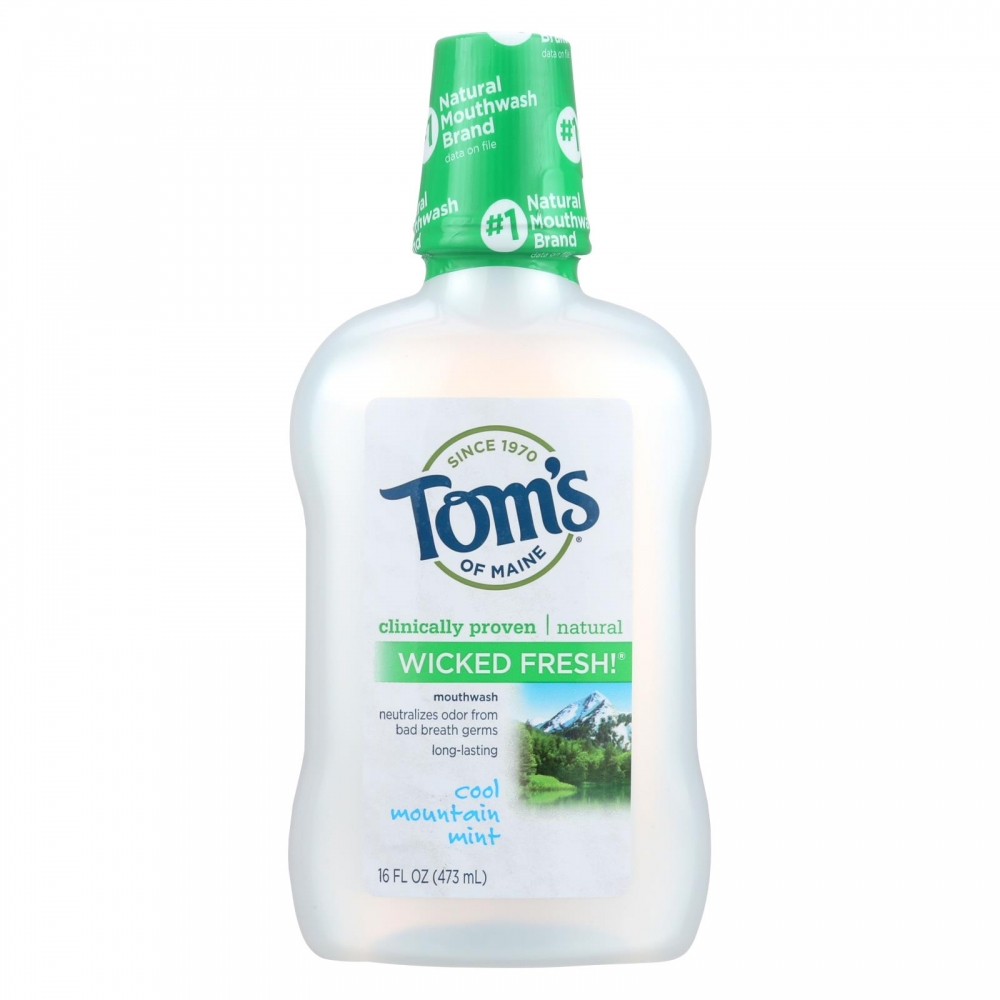 Tom's of Maine Cool Mountain Mint Mouthwash - 16 oz